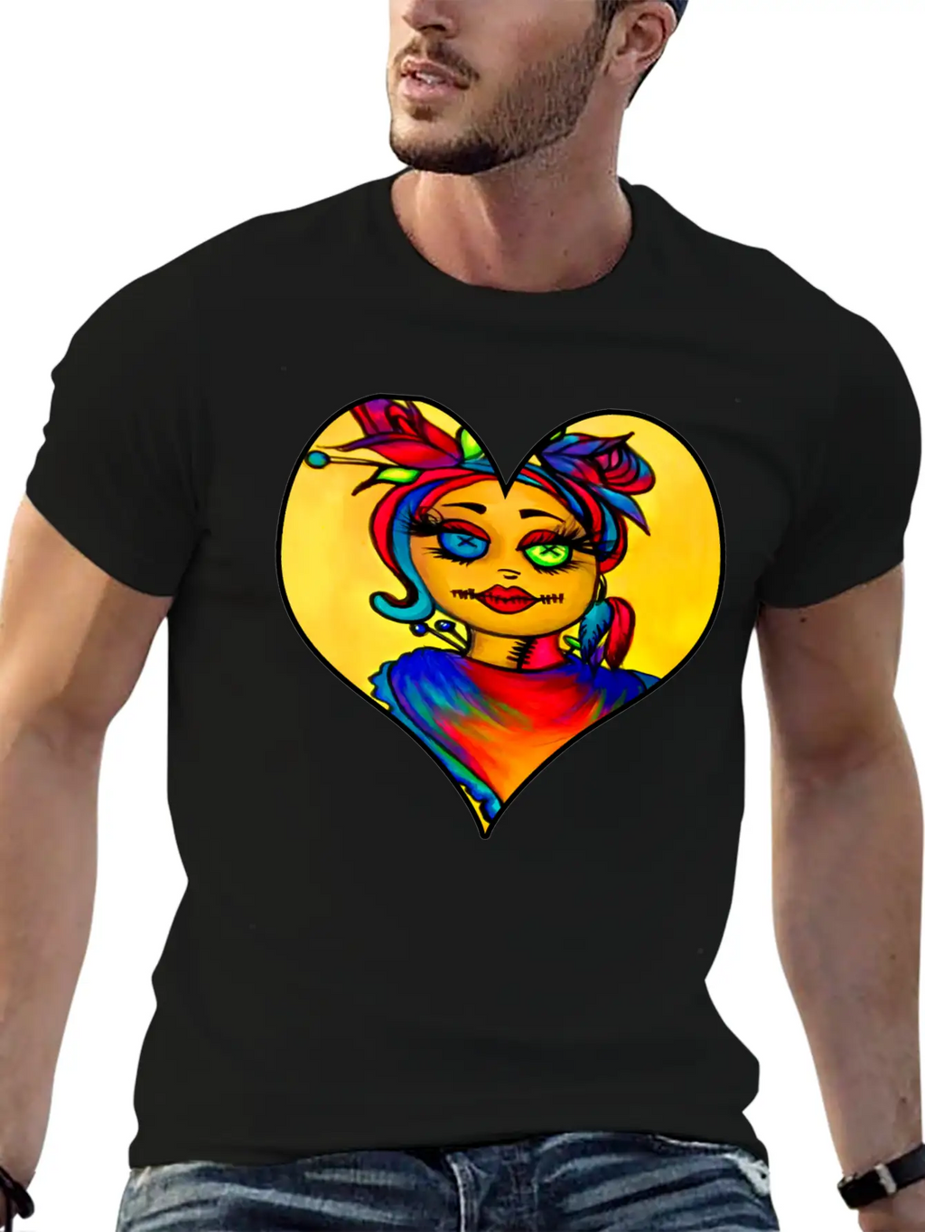 Voodoo Diva Art Unisex Short Sleeve Soft Cotton T-Shirt – Casual Everyday Wear
