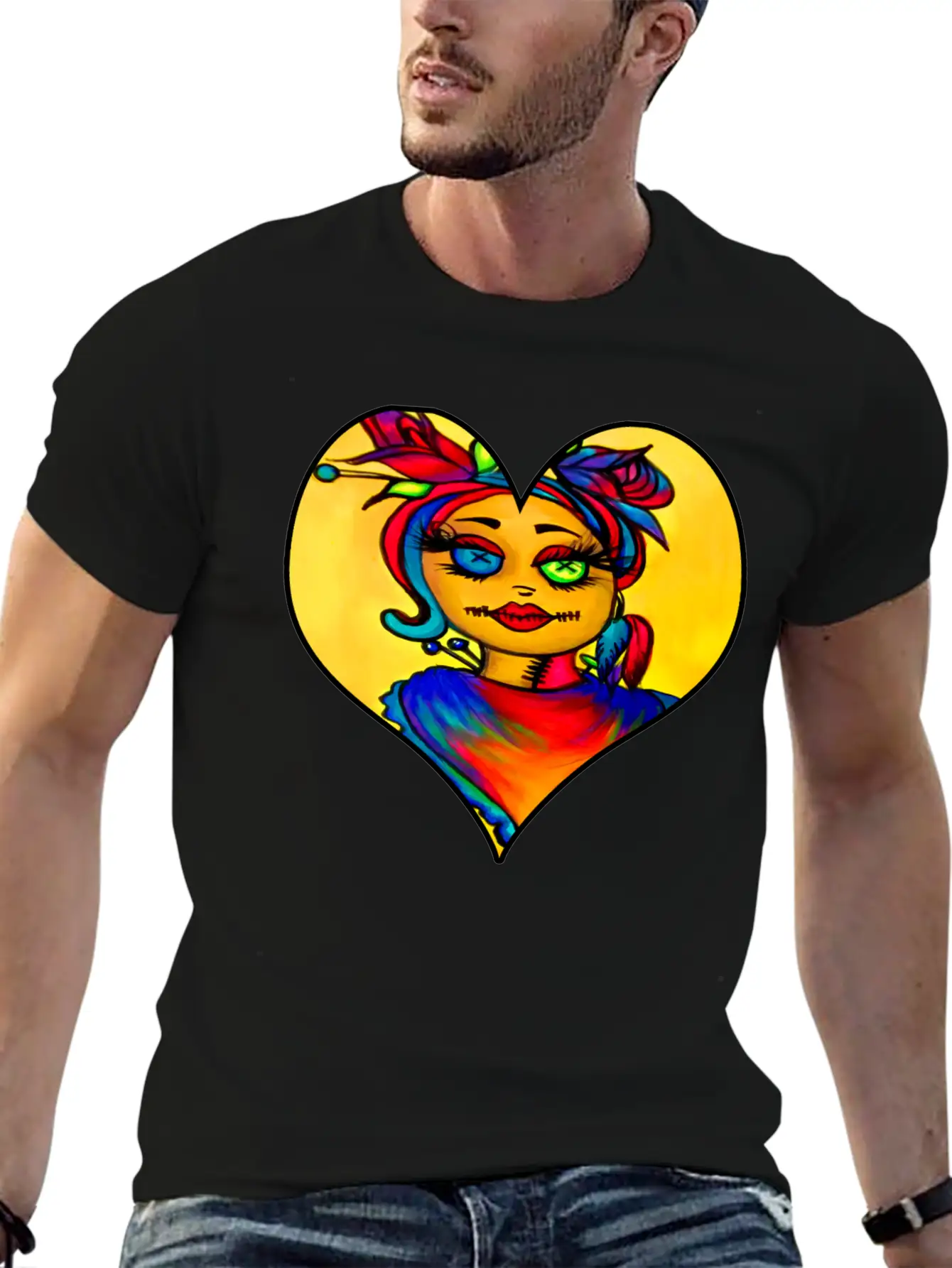 Voodoo Diva Art Unisex Short Sleeve Soft Cotton T-Shirt – Casual Everyday Wear