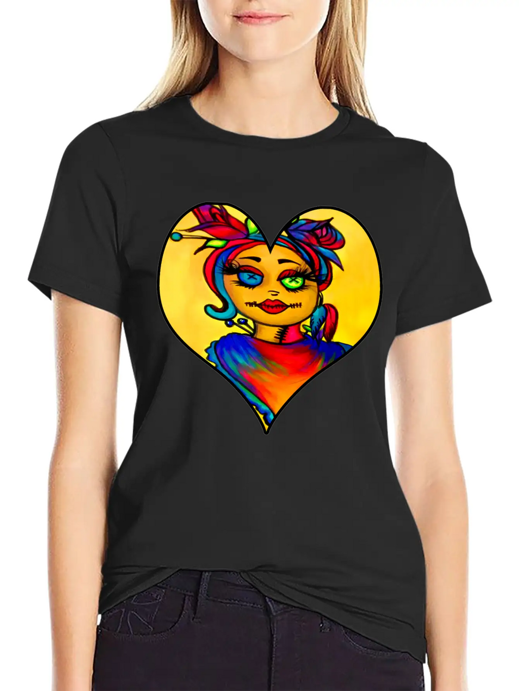 Voodoo Diva Art Unisex Short Sleeve Soft Cotton T-Shirt – Casual Everyday Wear