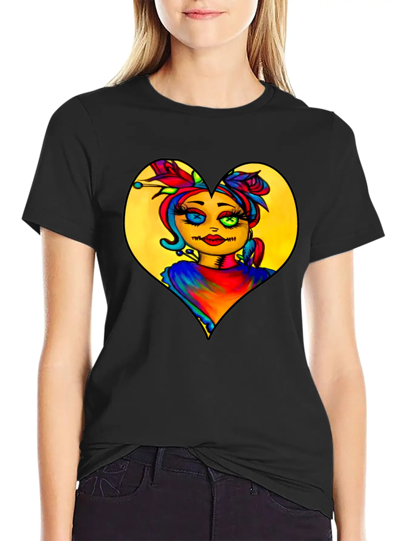 Voodoo Diva Art Unisex Short Sleeve Soft Cotton T-Shirt – Casual Everyday Wear