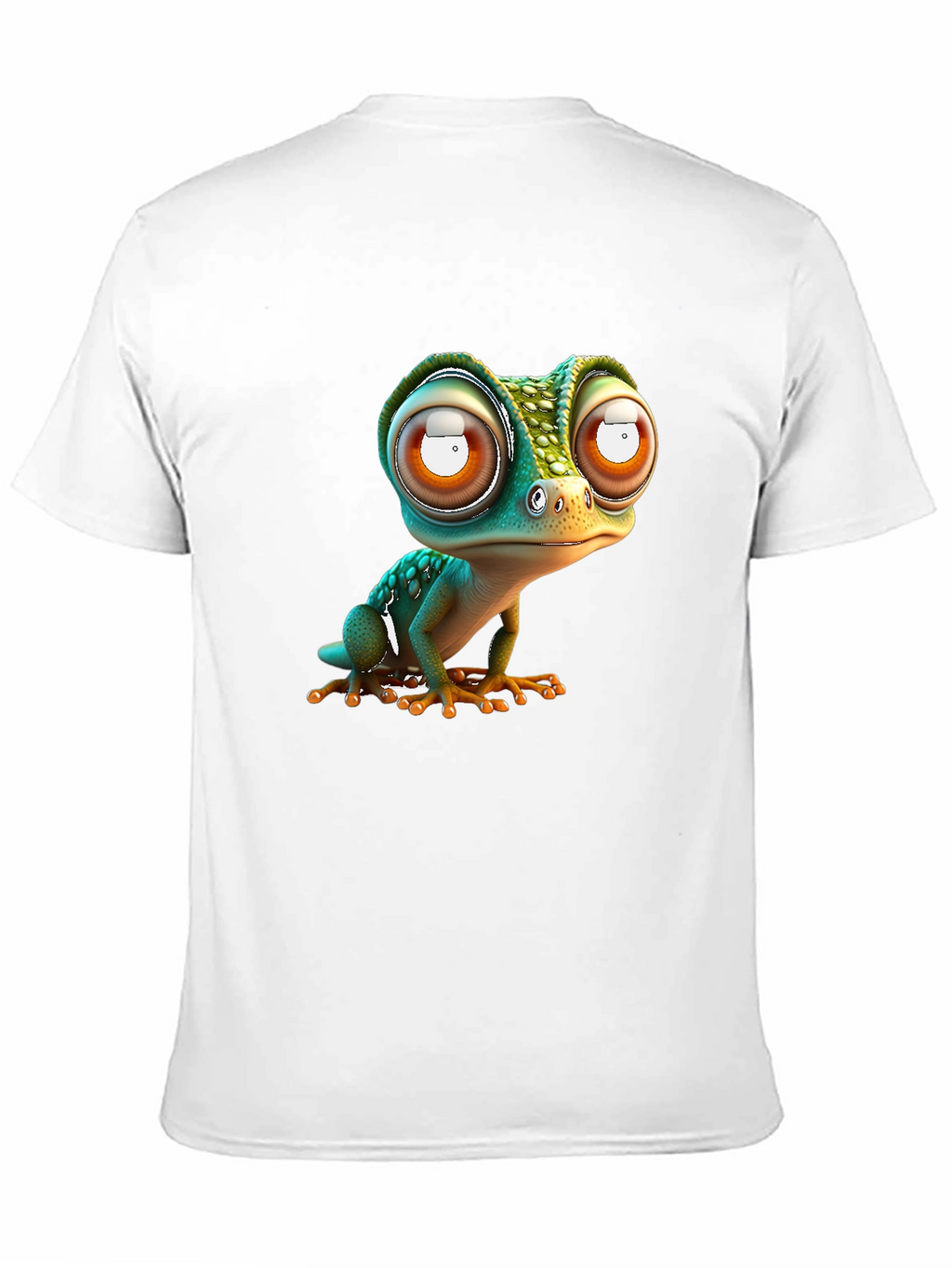 Gecko Big Eye Cartoon Black Tee