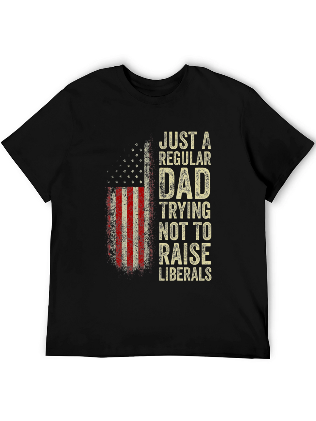 Regular Dad - Anti-Liberal USA Flag T-Shirt