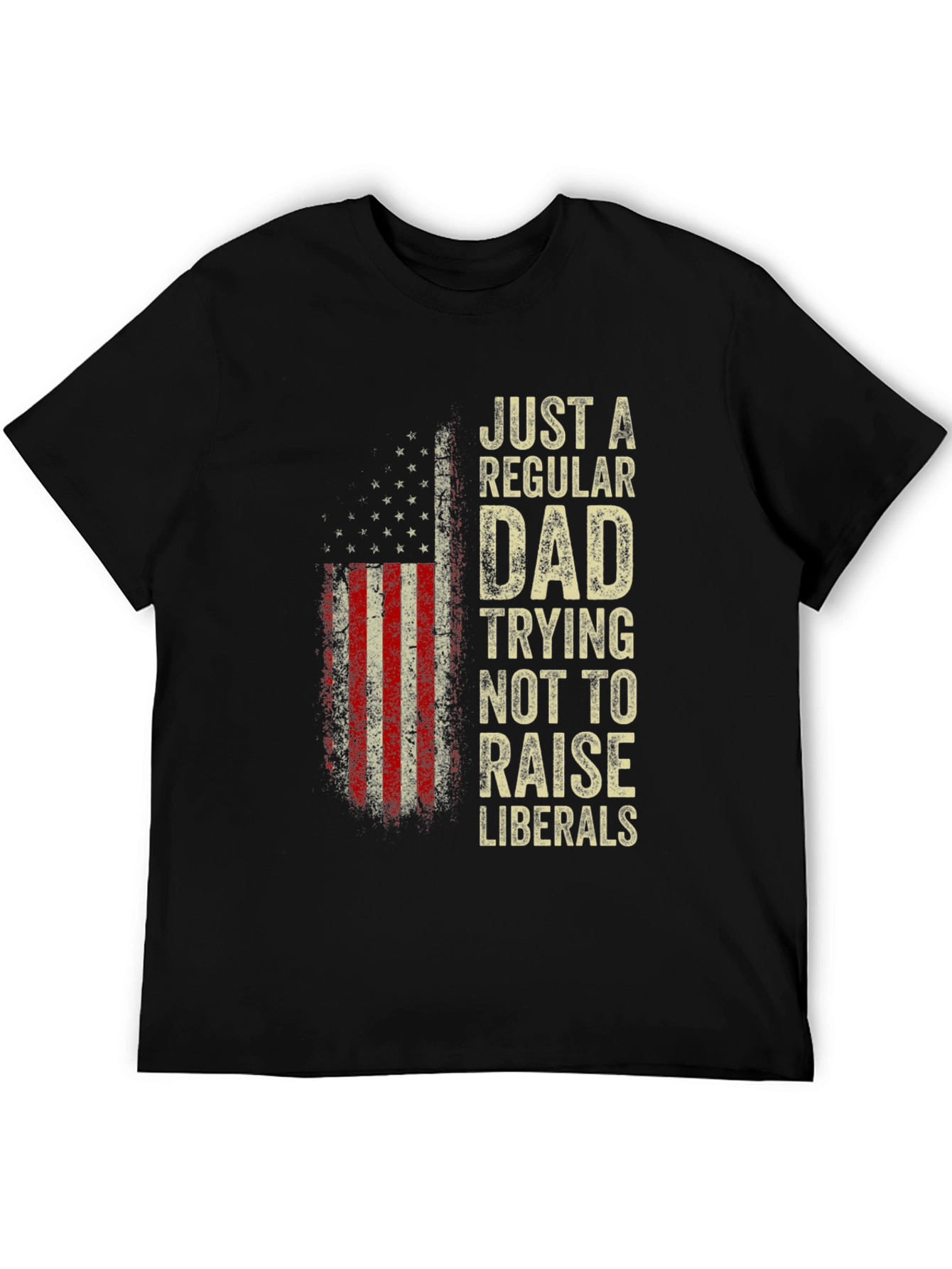 Regular Dad - Anti-Liberal USA Flag T-Shirt