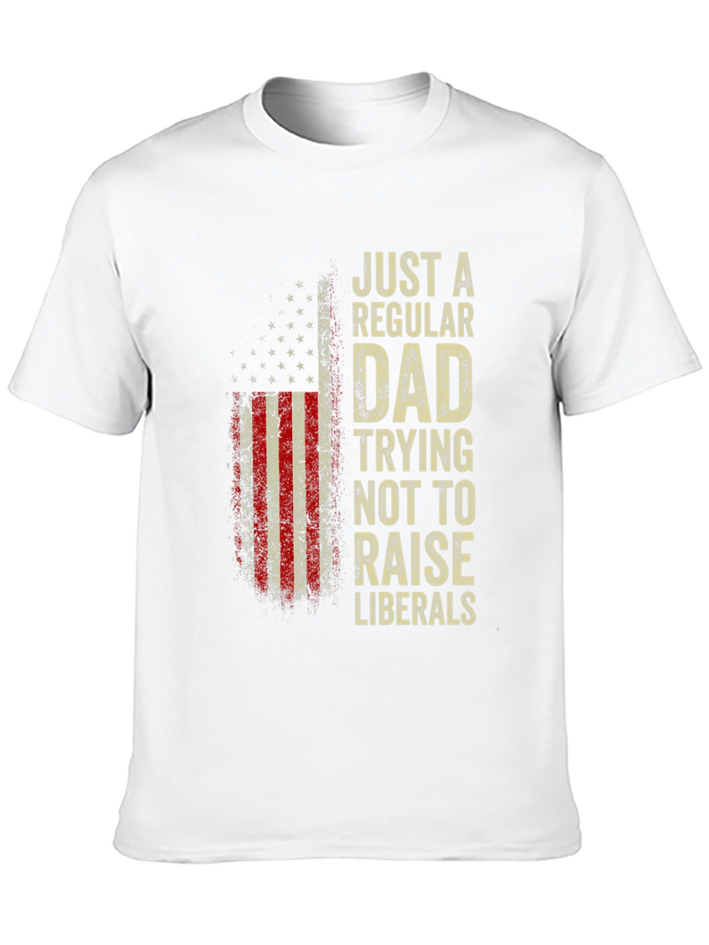 Regular Dad - Anti-Liberal USA Flag T-Shirt