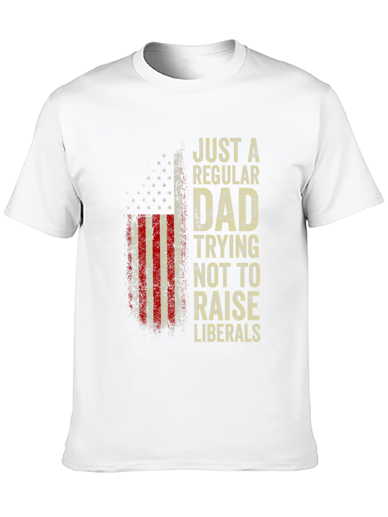 Regular Dad - Anti-Liberal USA Flag T-Shirt