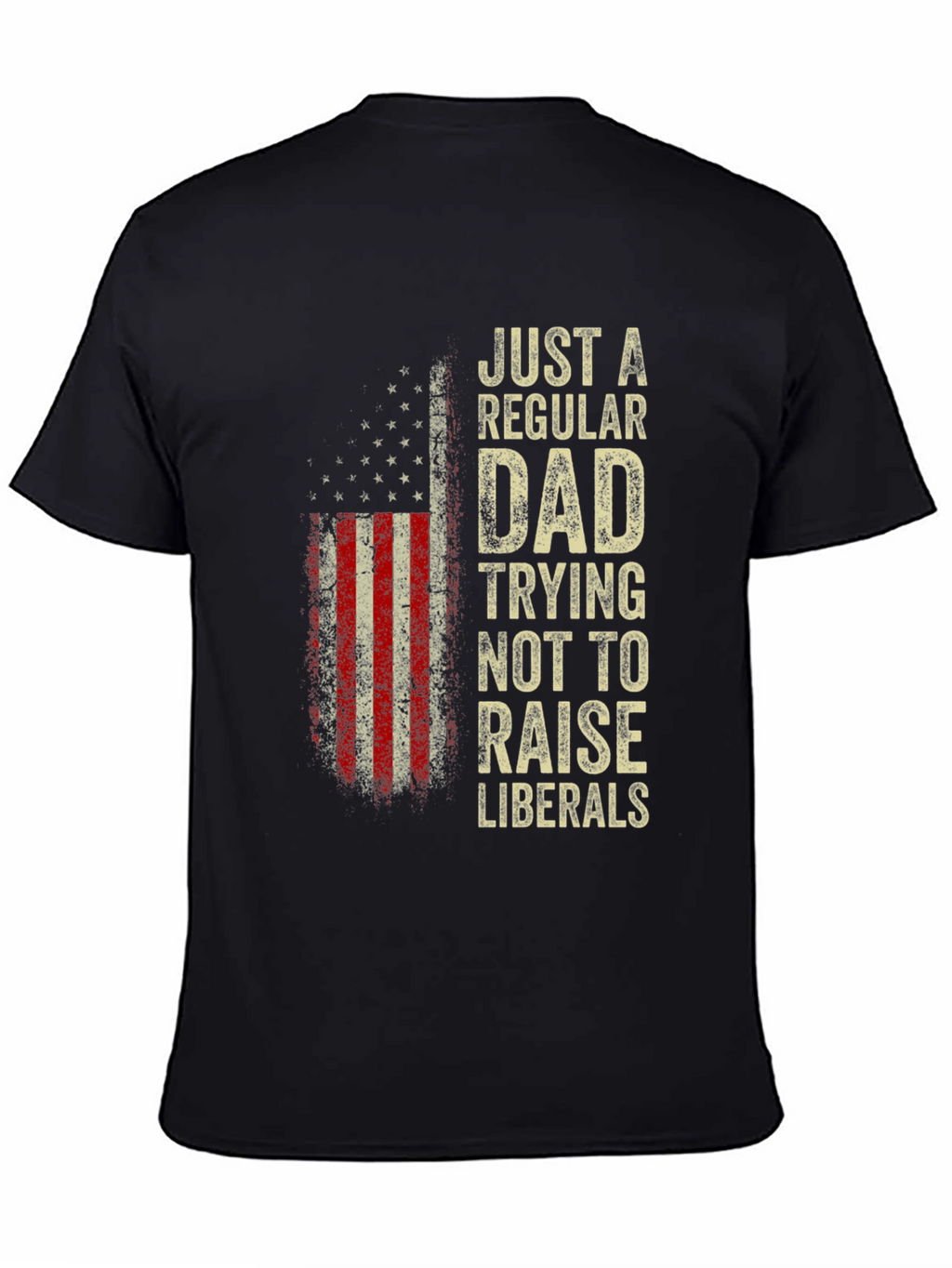 Regular Dad - Anti-Liberal USA Flag T-Shirt
