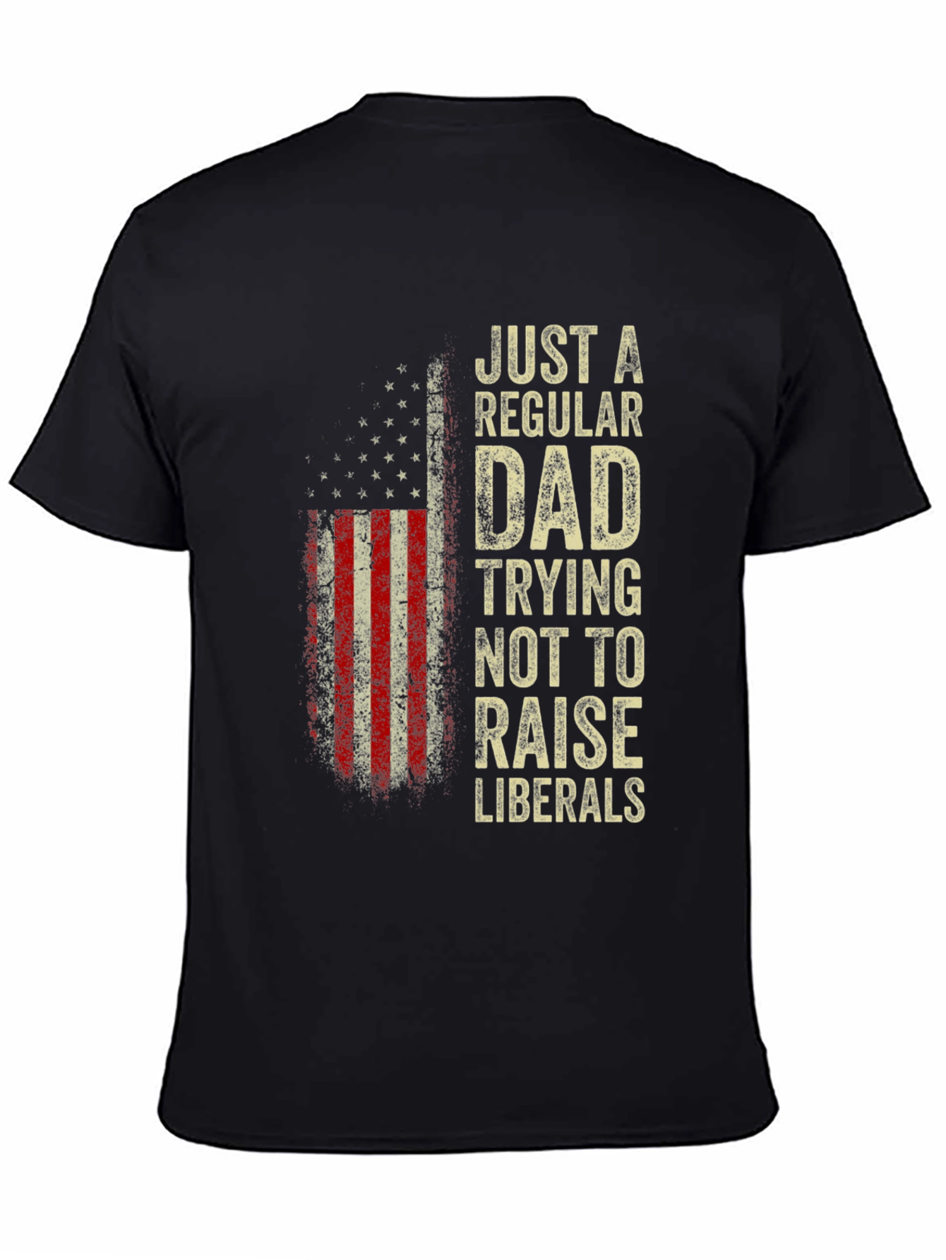 Regular Dad - Anti-Liberal USA Flag T-Shirt