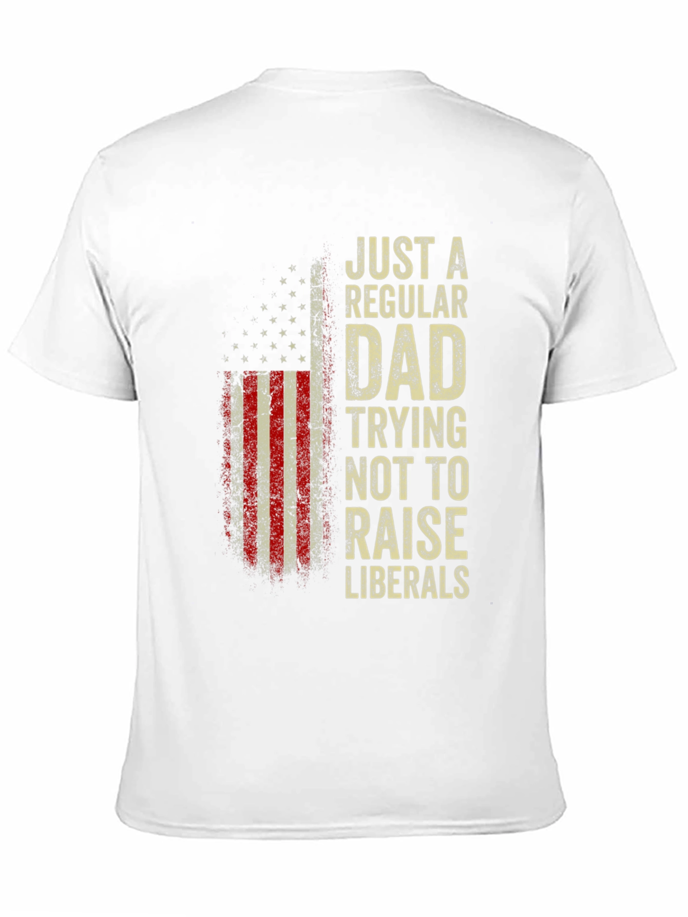 Regular Dad - Anti-Liberal USA Flag T-Shirt