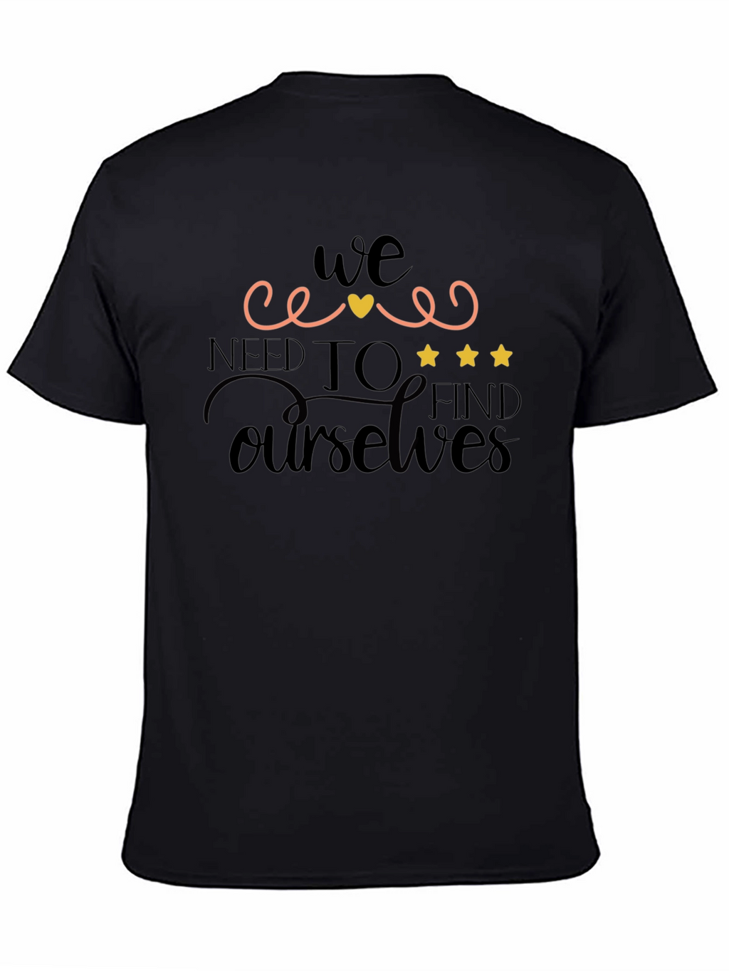 Find Ourselves Black Graphic Tee