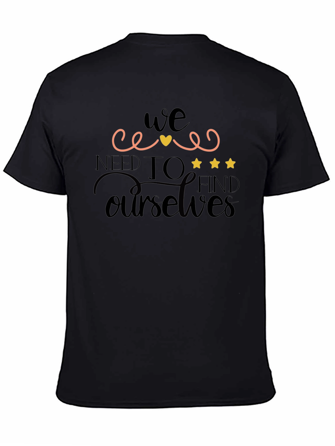 Find Ourselves Black Graphic Tee
