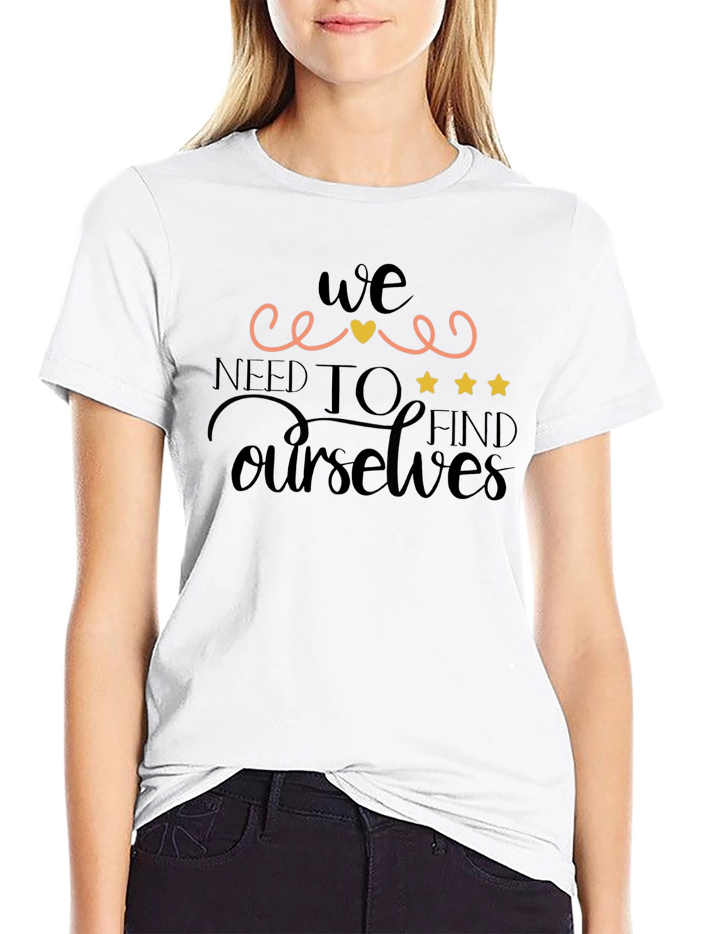 Find Ourselves Black Graphic Tee