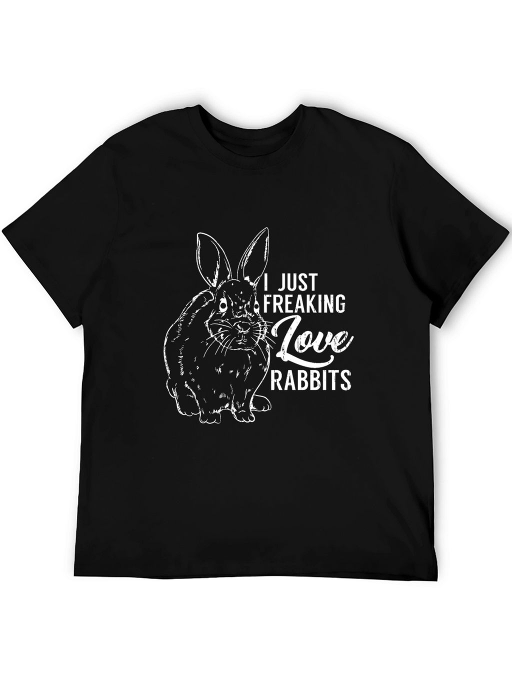 I Love Rabbits Graphic T-Shirt
