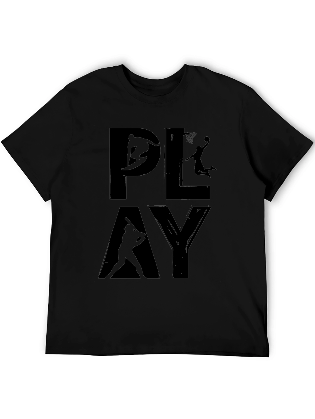 PLAY Sports Graphic Black T-Shirt