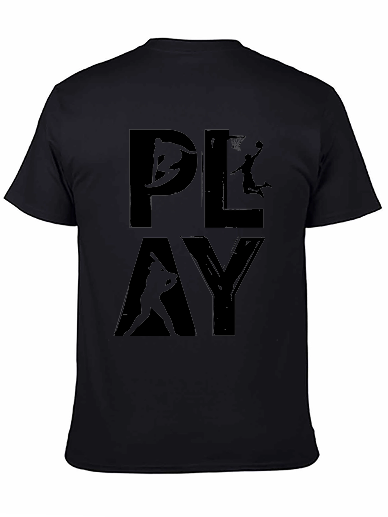 PLAY Sports Graphic Black T-Shirt