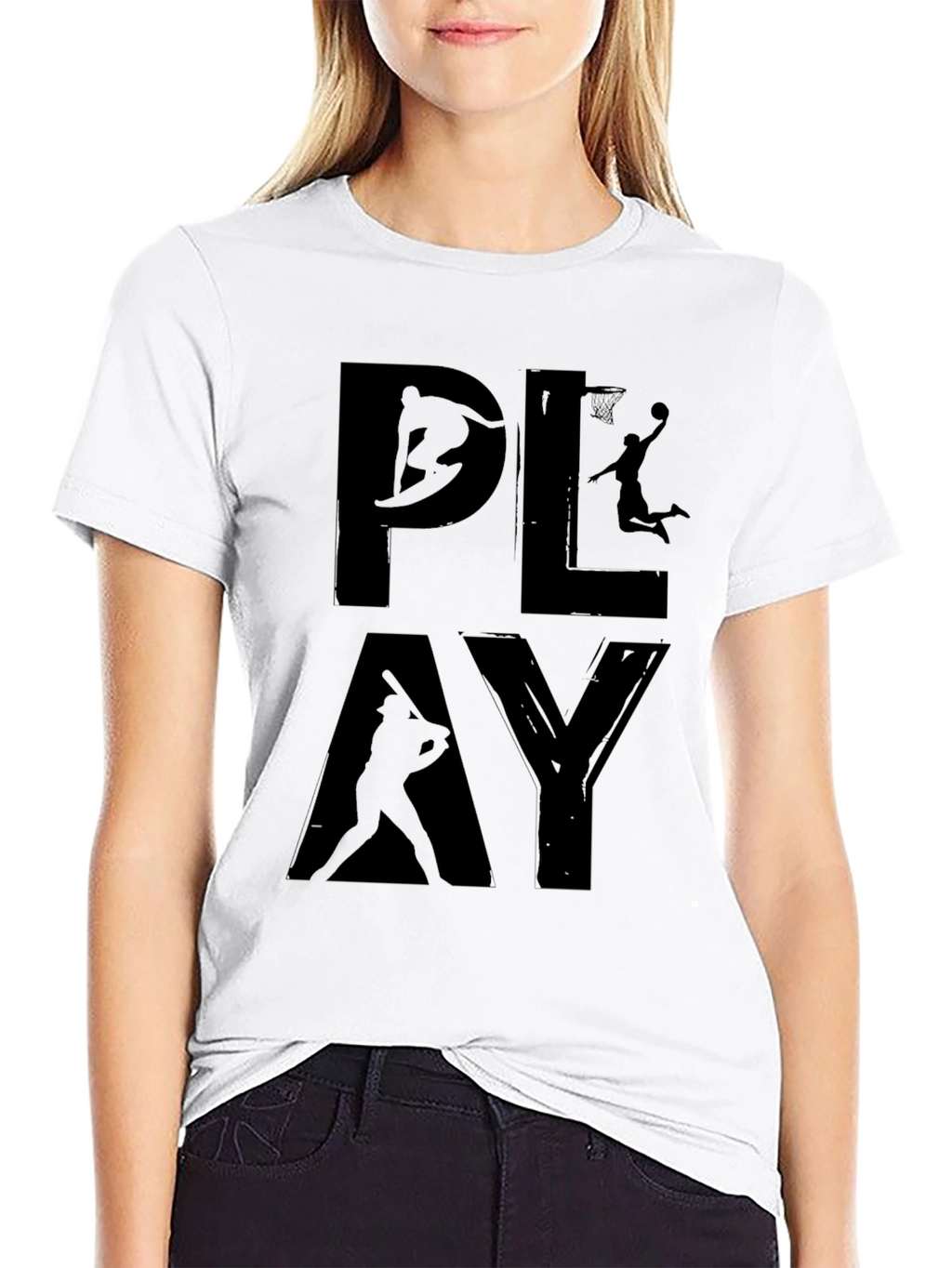 PLAY Sports Graphic Black T-Shirt