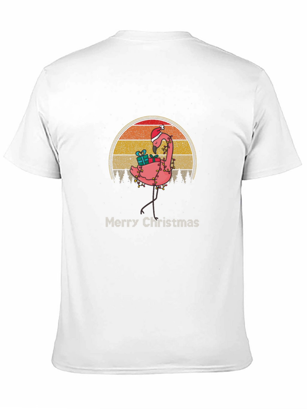 Festive Flamingo Christmas T-Shirt