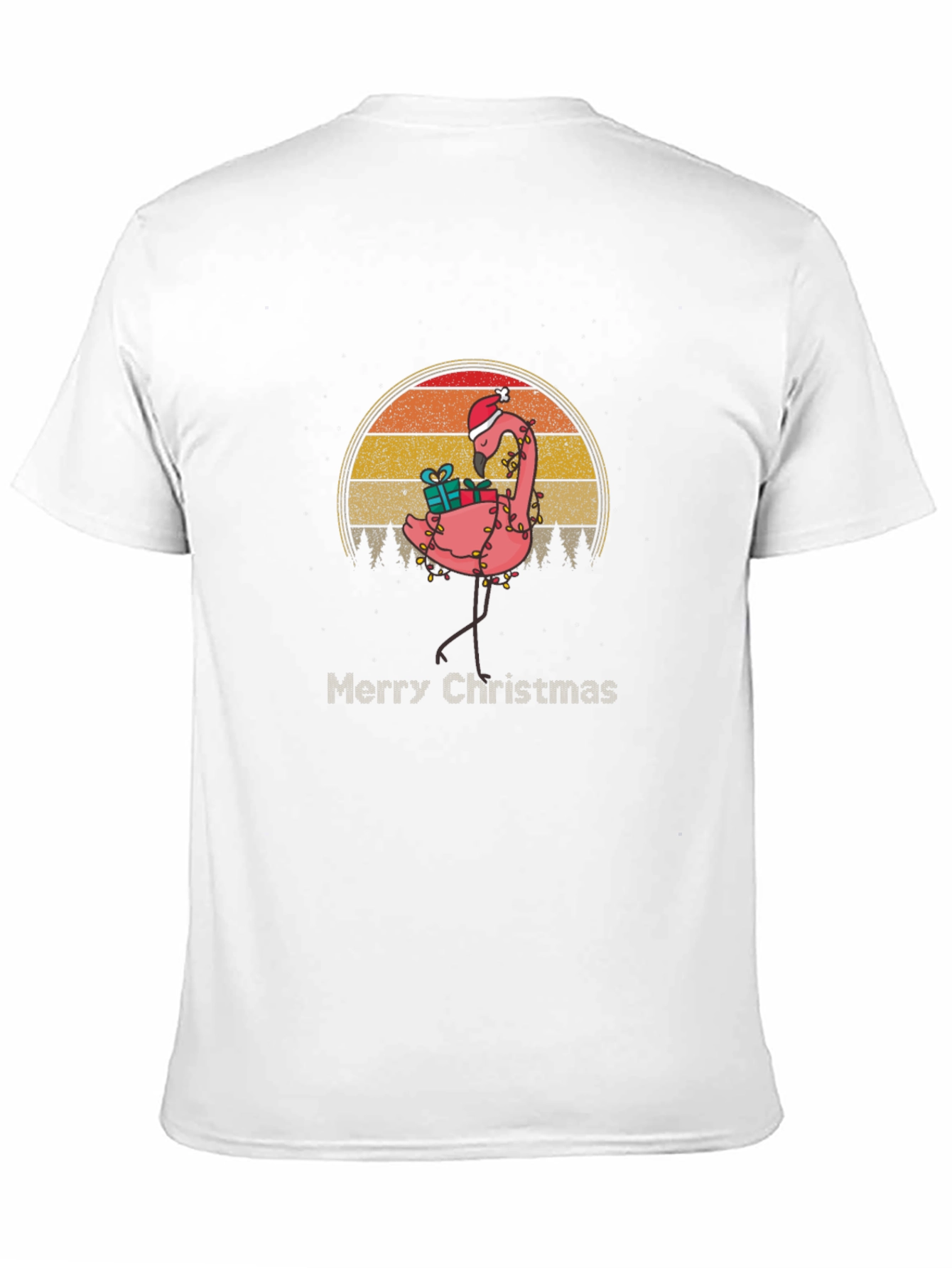 Festive Flamingo Christmas T-Shirt