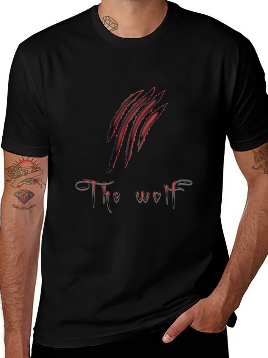 The Wolf Claw Graphic Print Mens T-Shirt