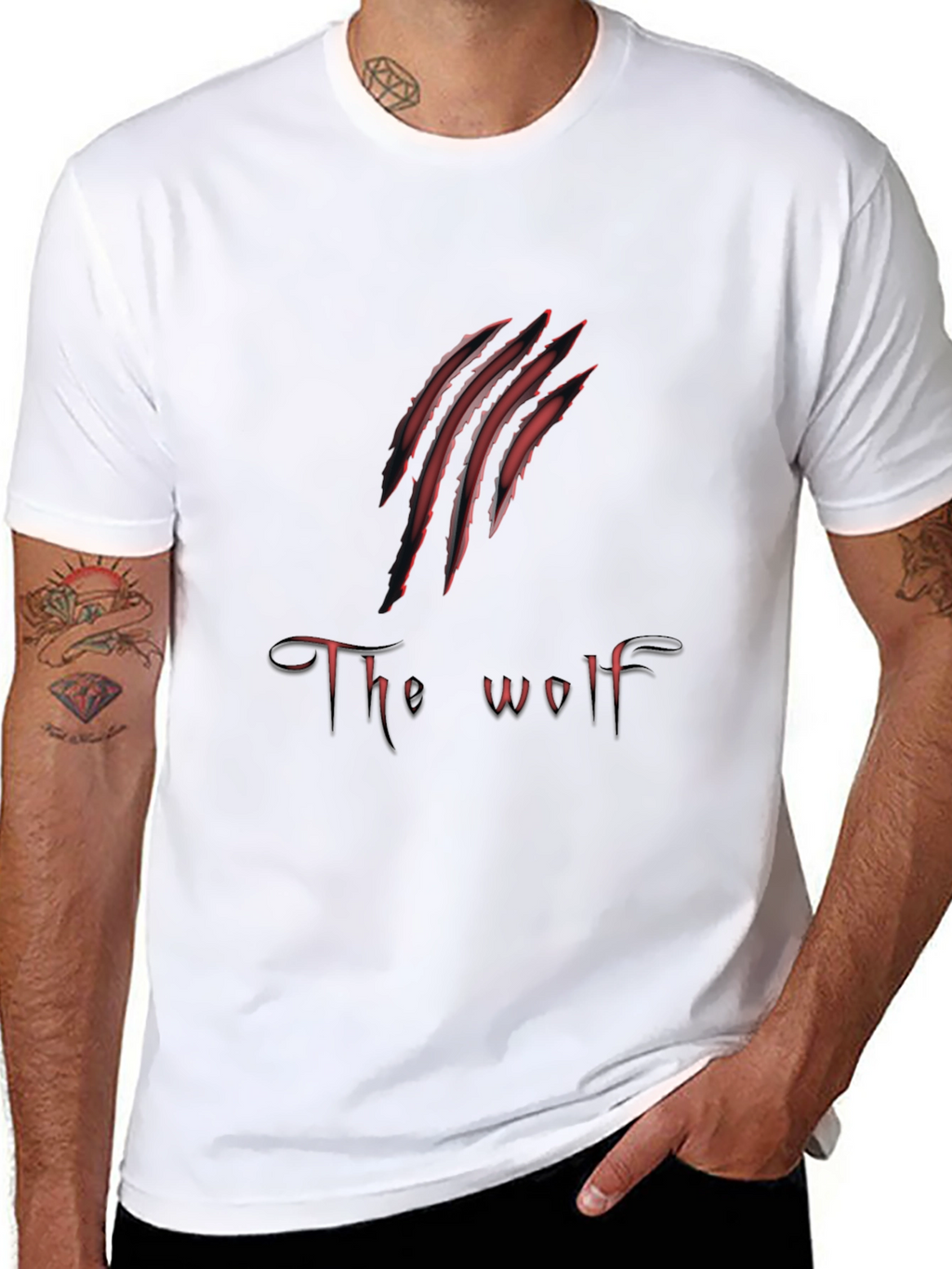 The Wolf Claw Graphic Print Mens T-Shirt