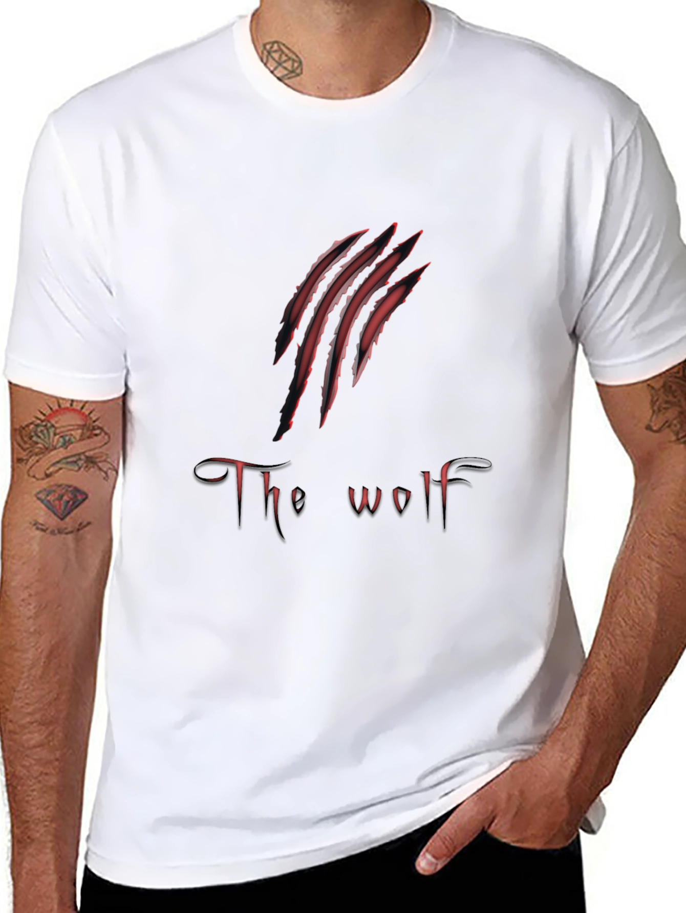 The Wolf Claw Graphic Print Mens T-Shirt