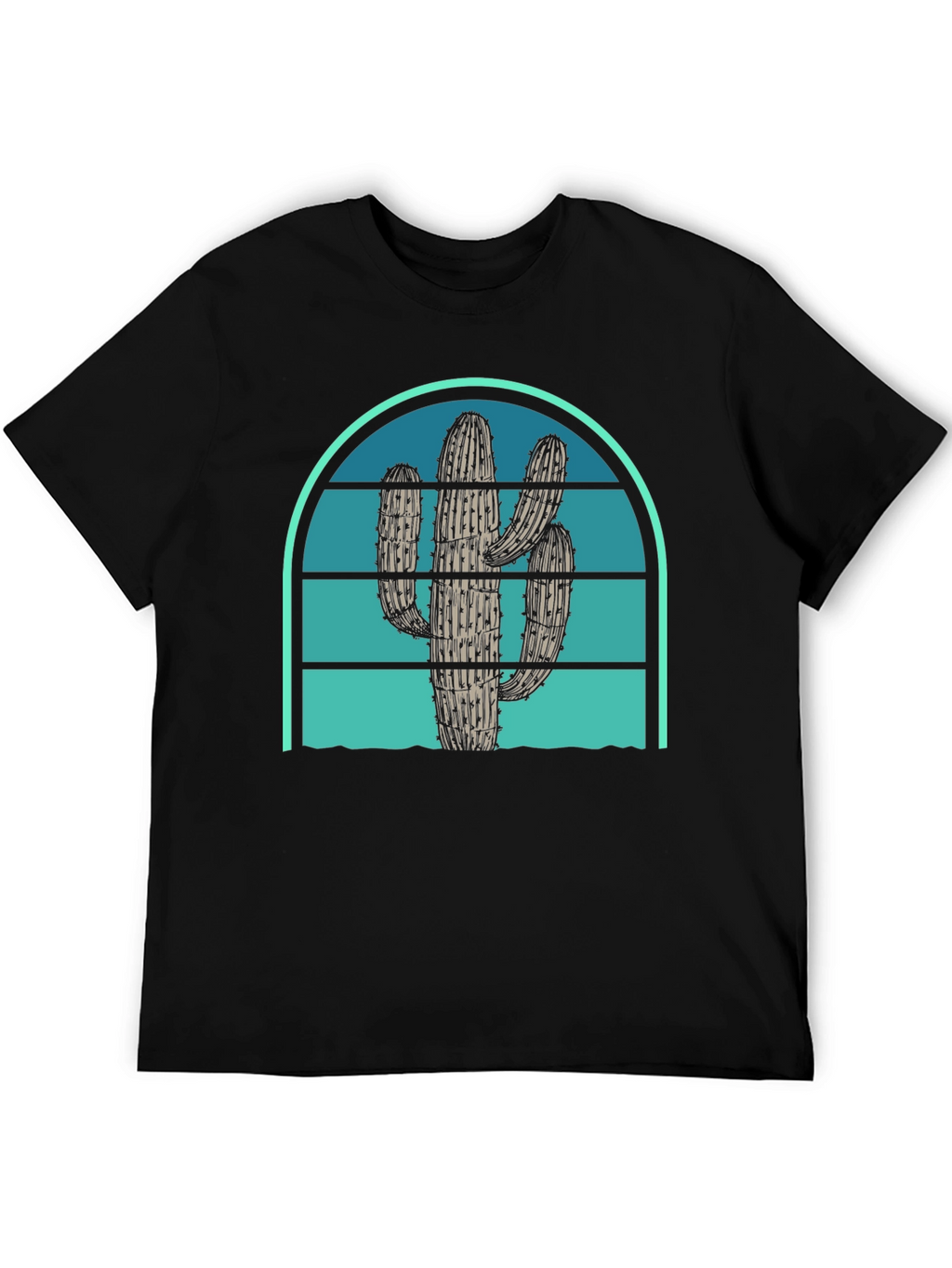 Cactus Sunset Graphic Tee - Desert Vibes