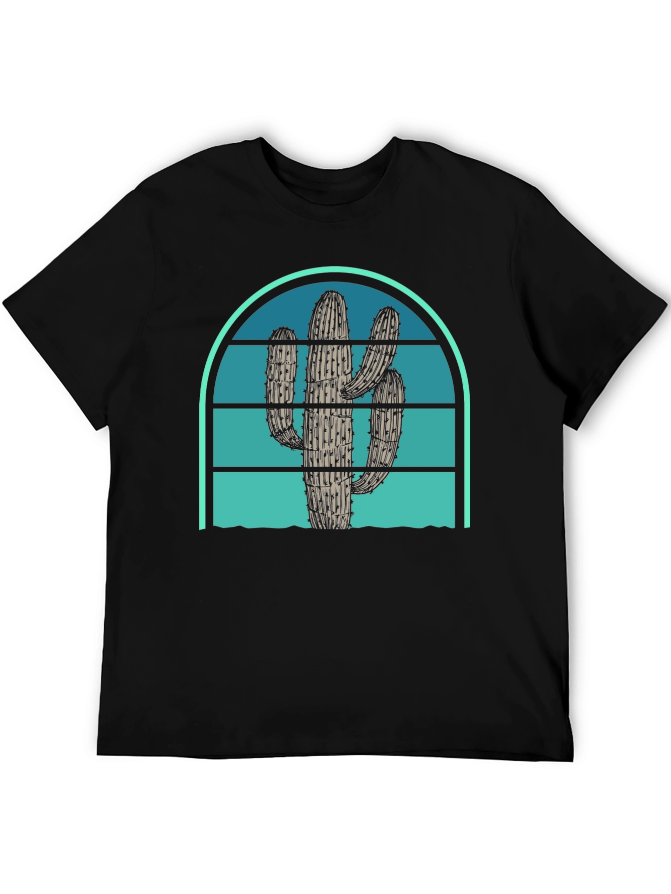 Cactus Sunset Graphic Tee - Desert Vibes
