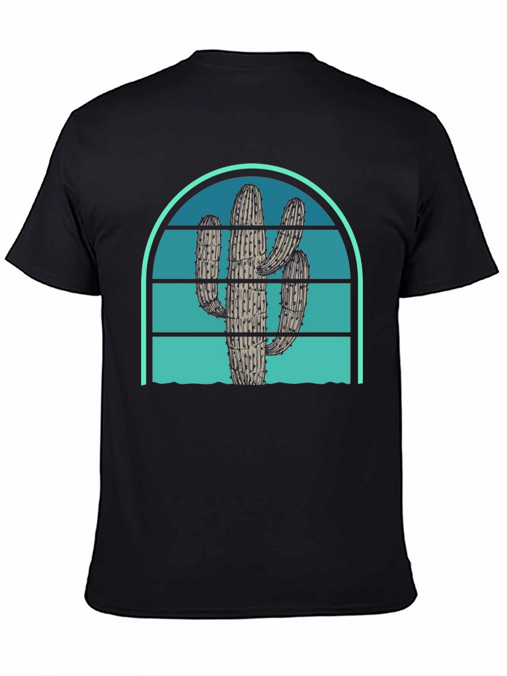 Cactus Sunset Graphic Tee - Desert Vibes