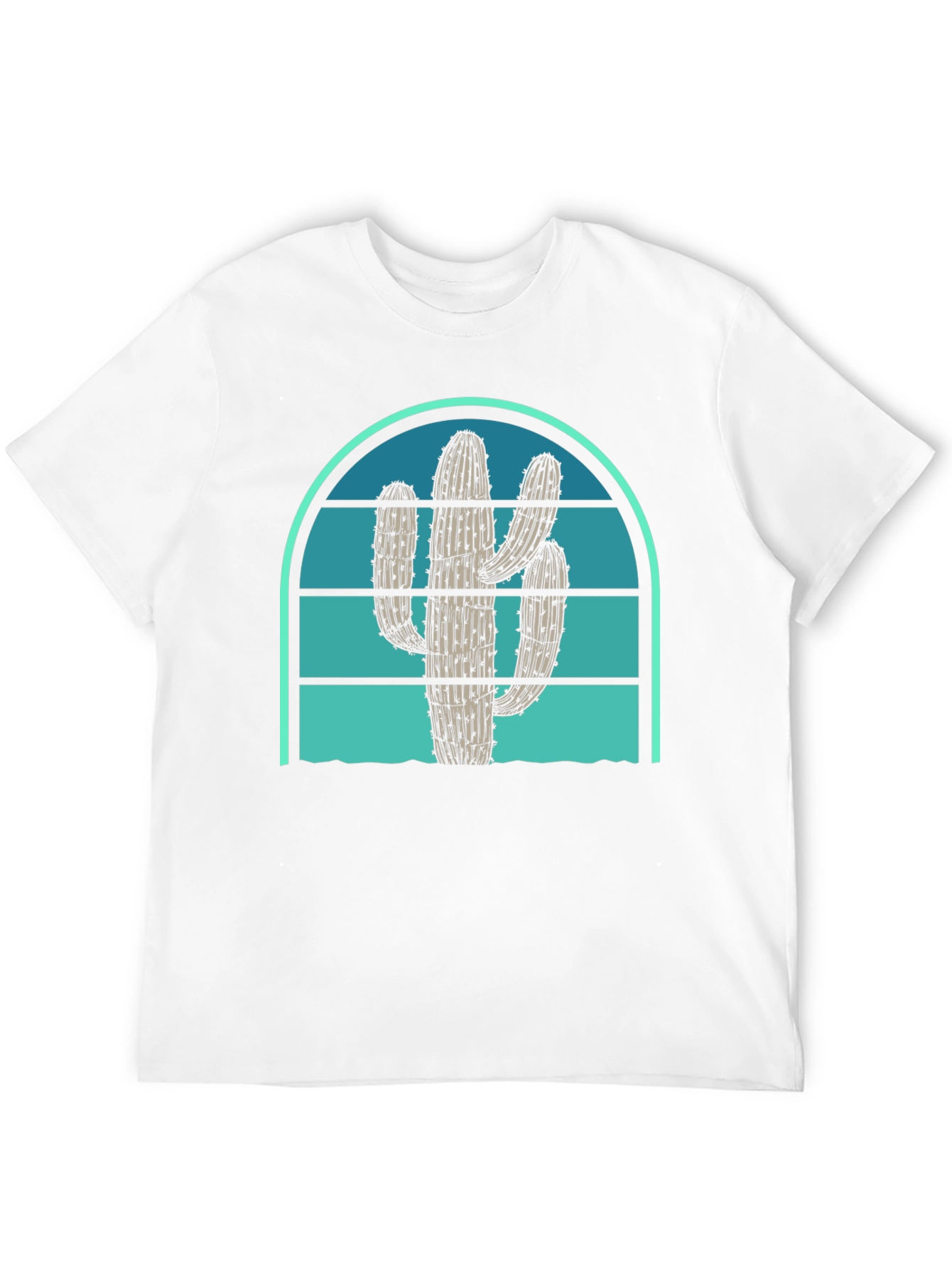 Cactus Sunset Graphic Tee - Desert Vibes