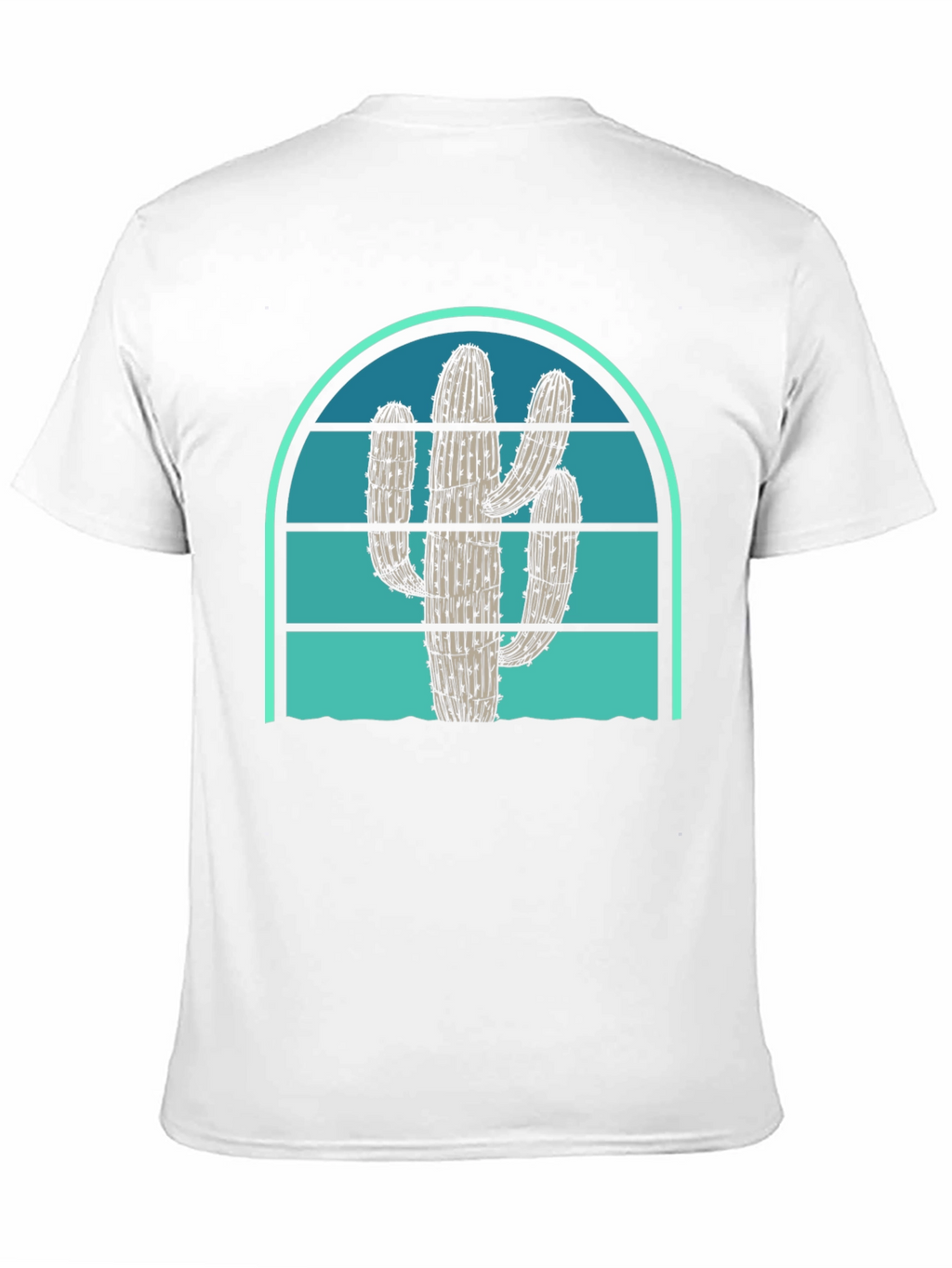 Cactus Sunset Graphic Tee - Desert Vibes