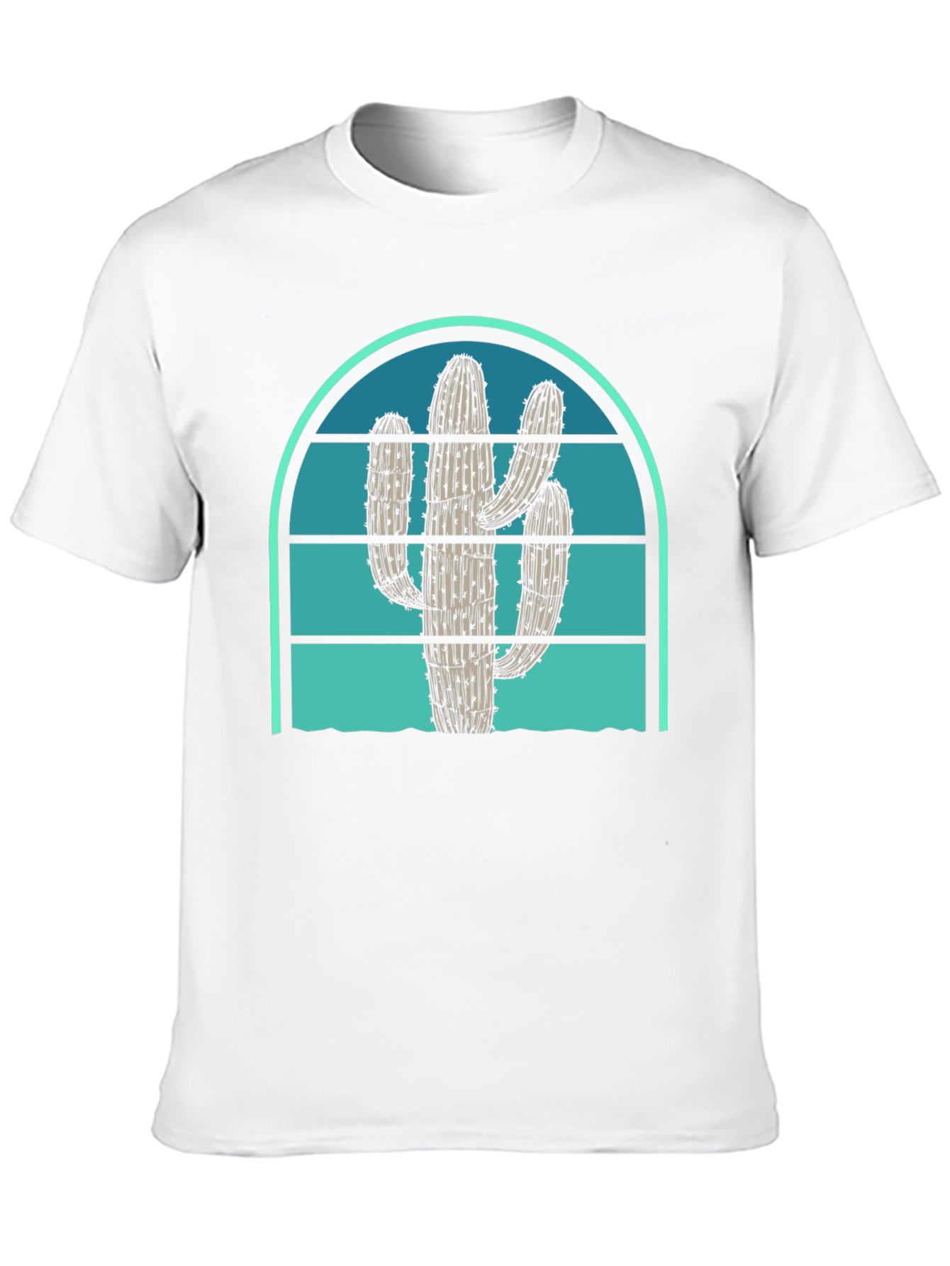 Cactus Sunset Graphic Tee - Desert Vibes