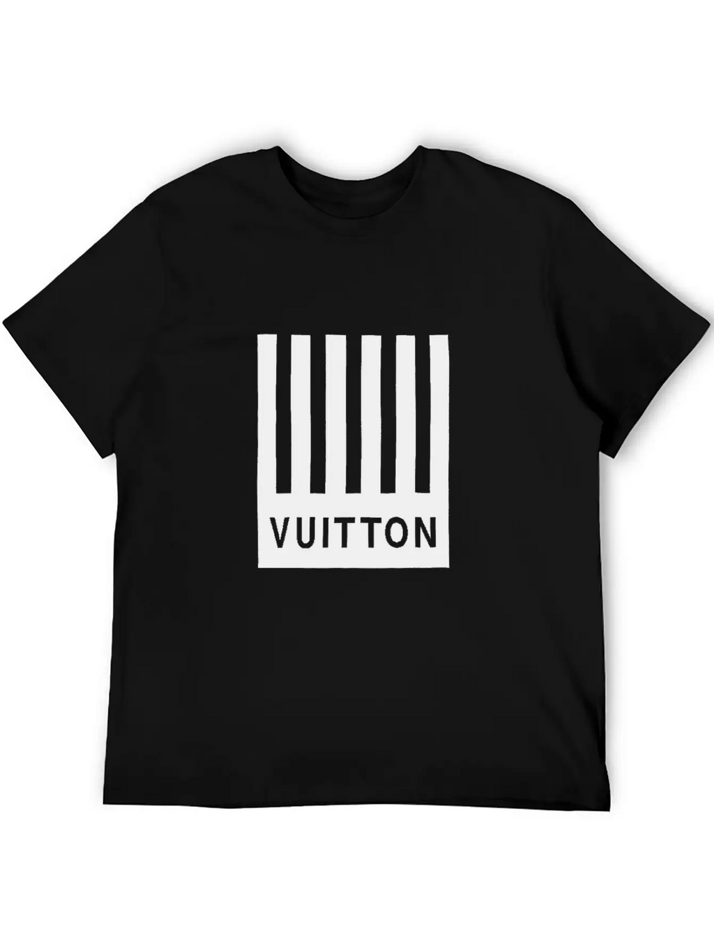 Vuitton1 Barcode & Earth T-Shirt Breathable Soft Cotton T-Shirt – Timeless Casual Look
