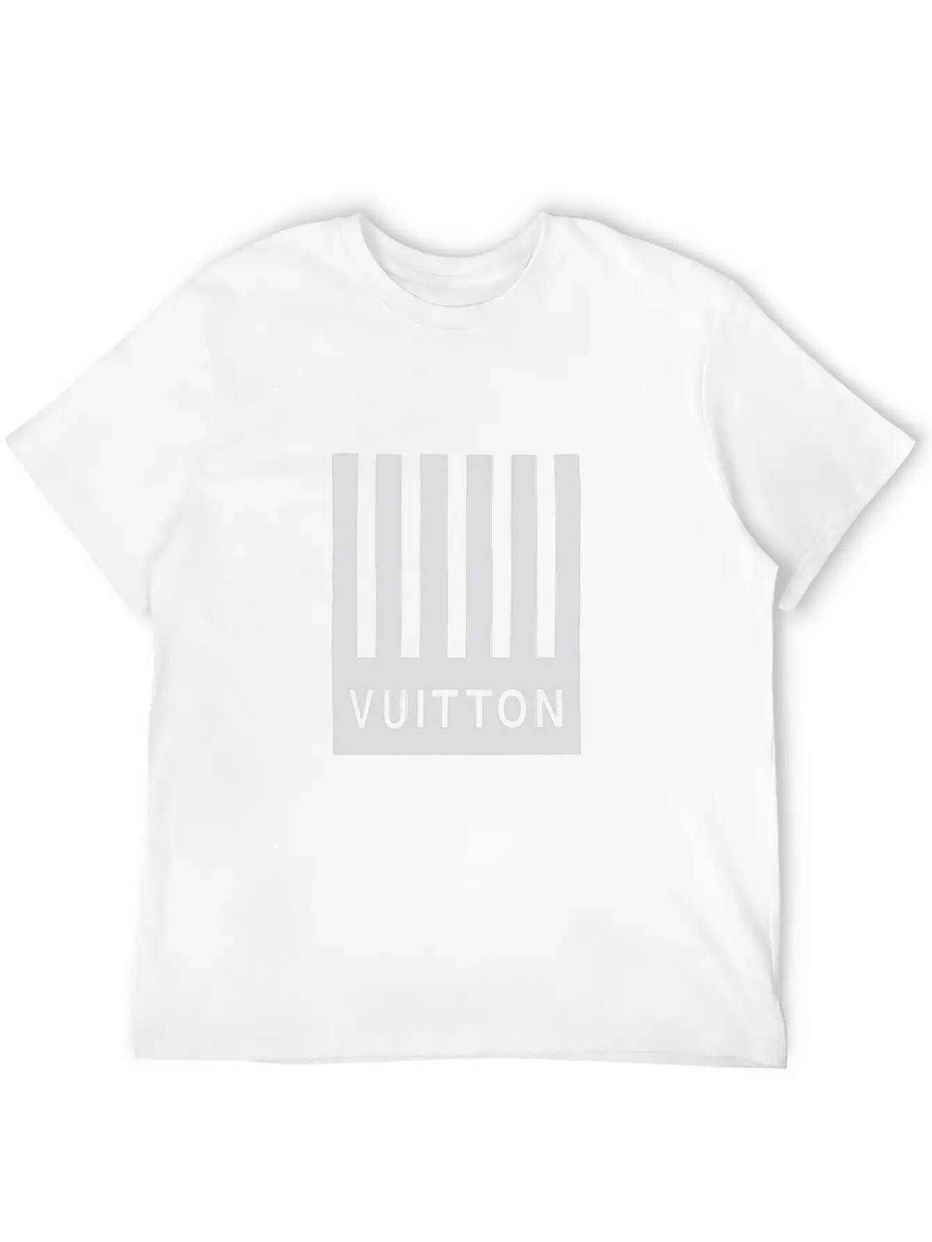 Vuitton1 Barcode & Earth T-Shirt Breathable Soft Cotton T-Shirt – Timeless Casual Look