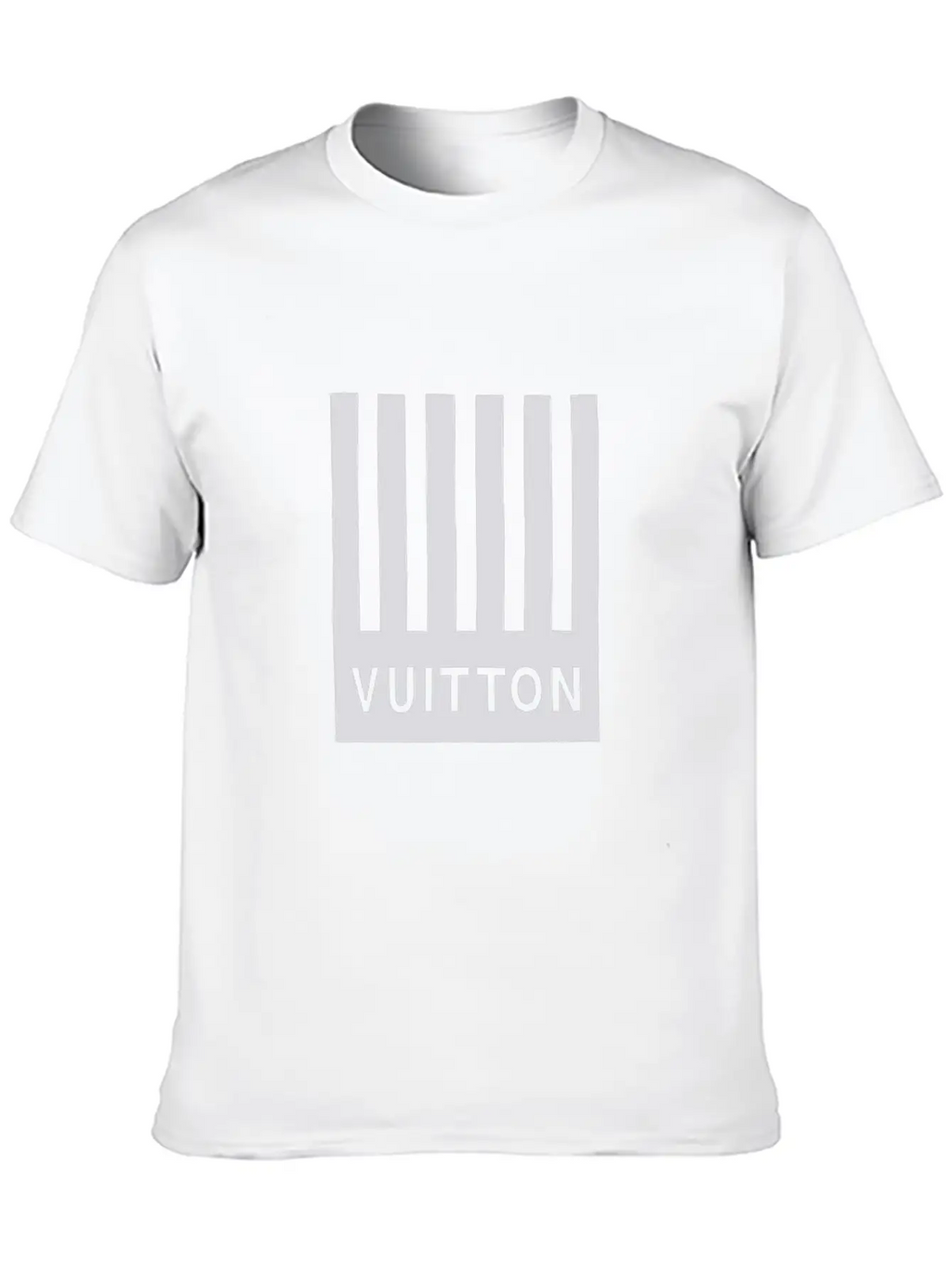 Vuitton1 Barcode & Earth T-Shirt Breathable Soft Cotton T-Shirt – Timeless Casual Look