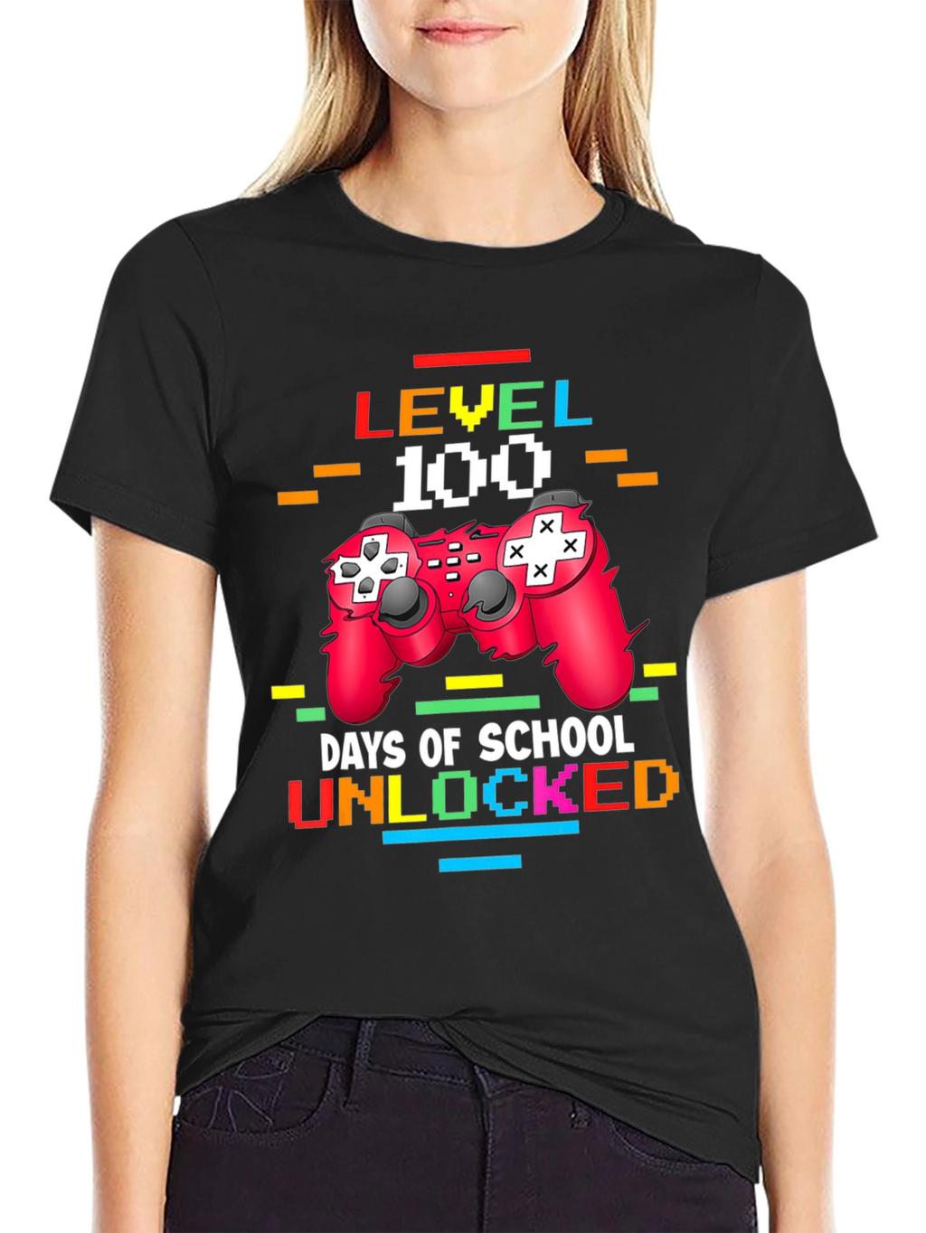 Level 100 Days of School Unlocked T-Shirt
