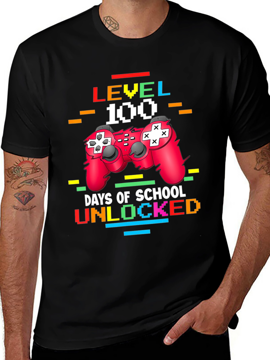 Level 100 Days of School Unlocked T-Shirt