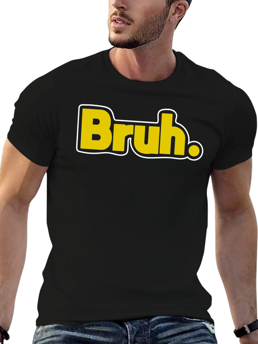 Bruh. T-Shirt - Casual Black Tee