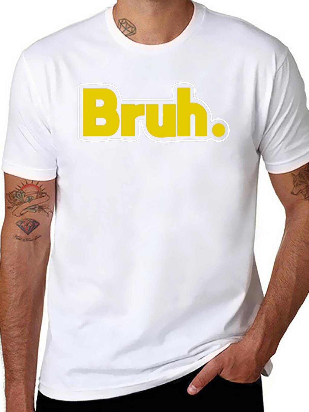 Bruh. T-Shirt - Casual Black Tee
