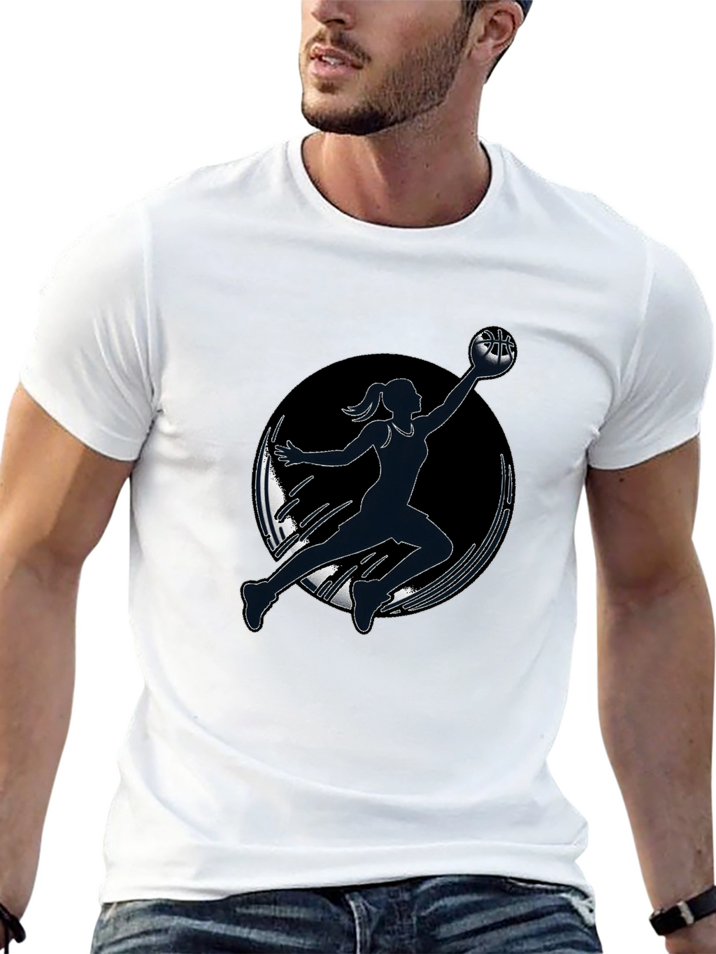 Basketball Player Graphic Tee - Stylish and Comfortable