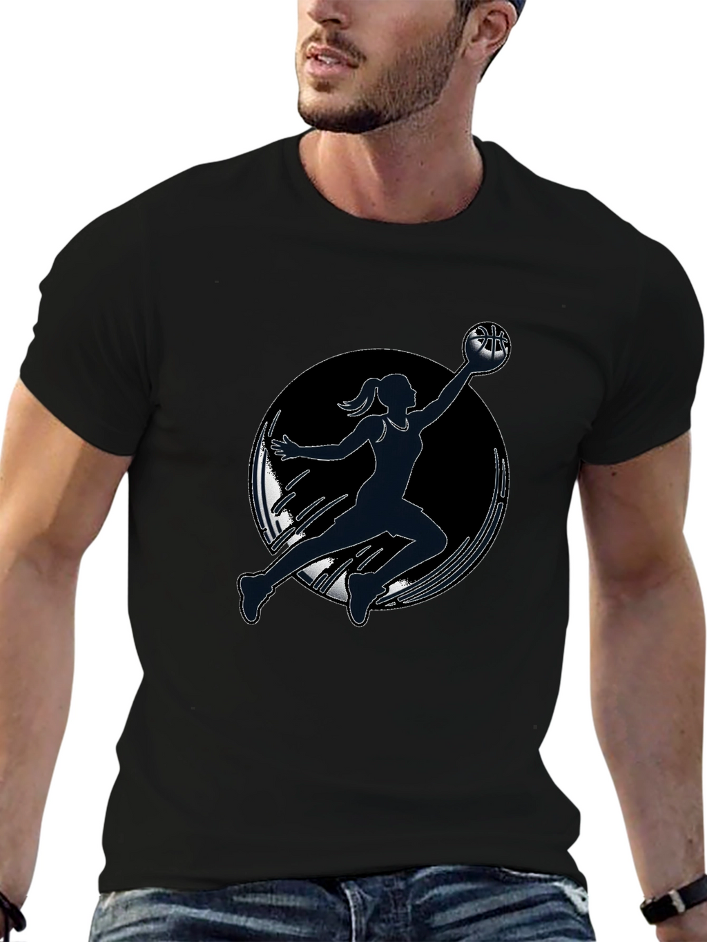 Basketball Player Graphic Tee - Stylish and Comfortable