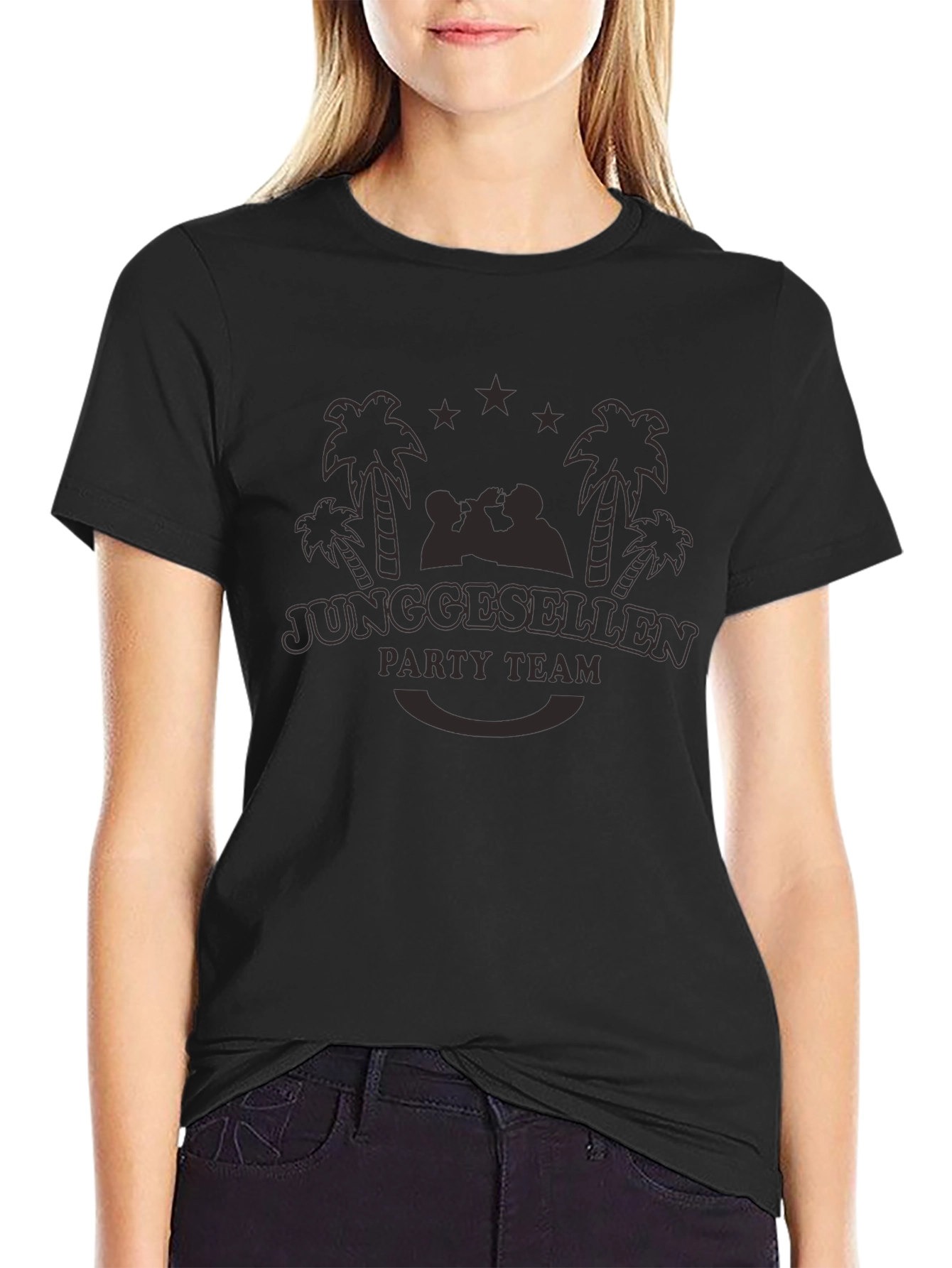 Junggesellen Party Team Black T-Shirt