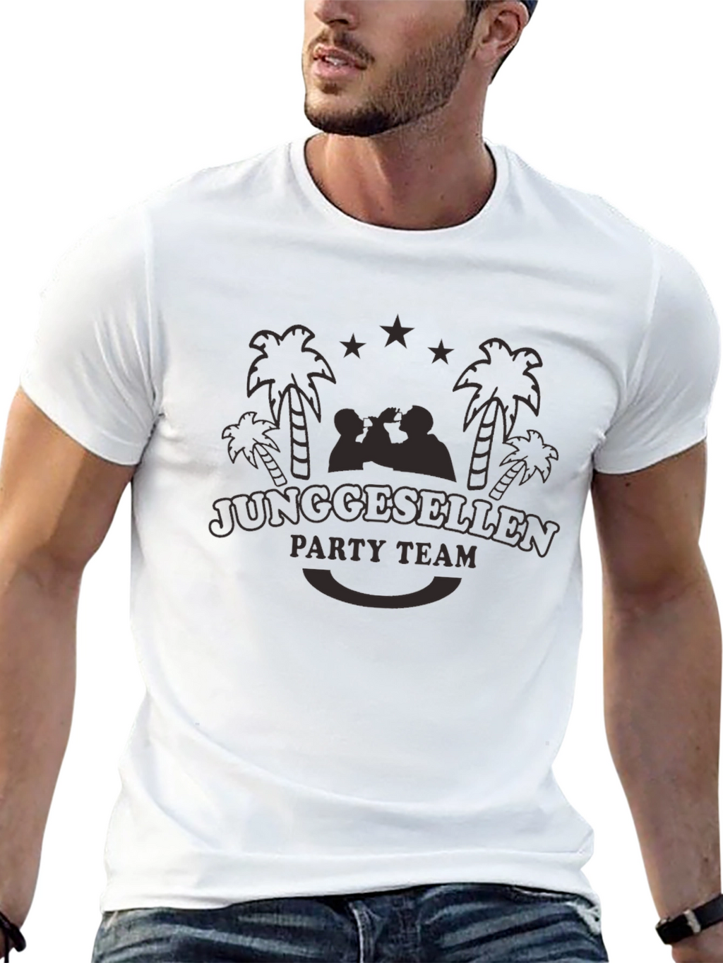 Junggesellen Party Team Black T-Shirt