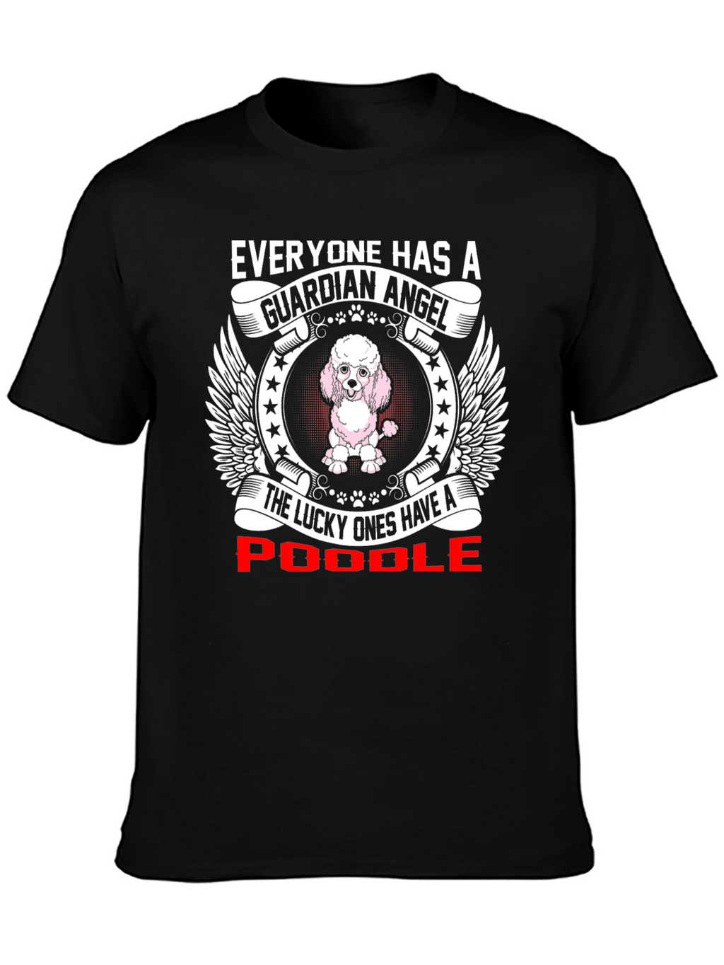 Poodle Guardian Angel Graphic T-Shirt
