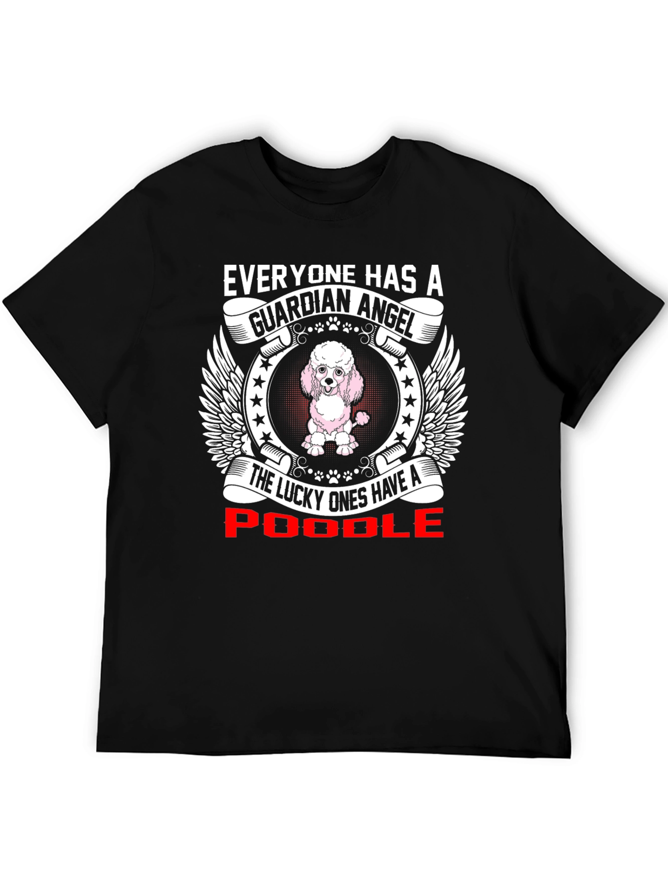 Poodle Guardian Angel Graphic T-Shirt