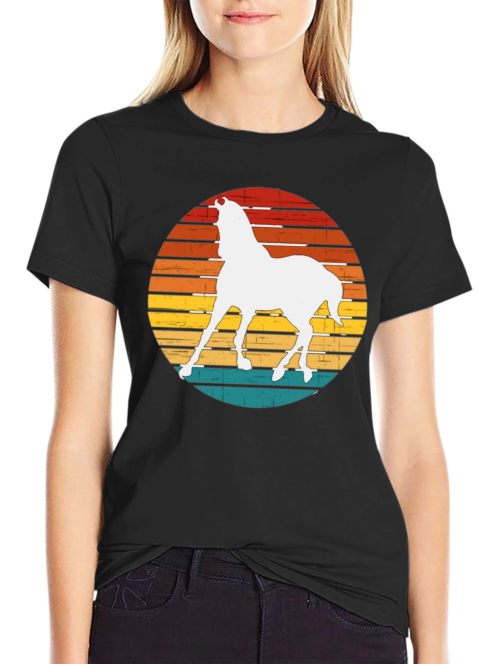 Retro Horse Graphic Tee - Stylish Comfort