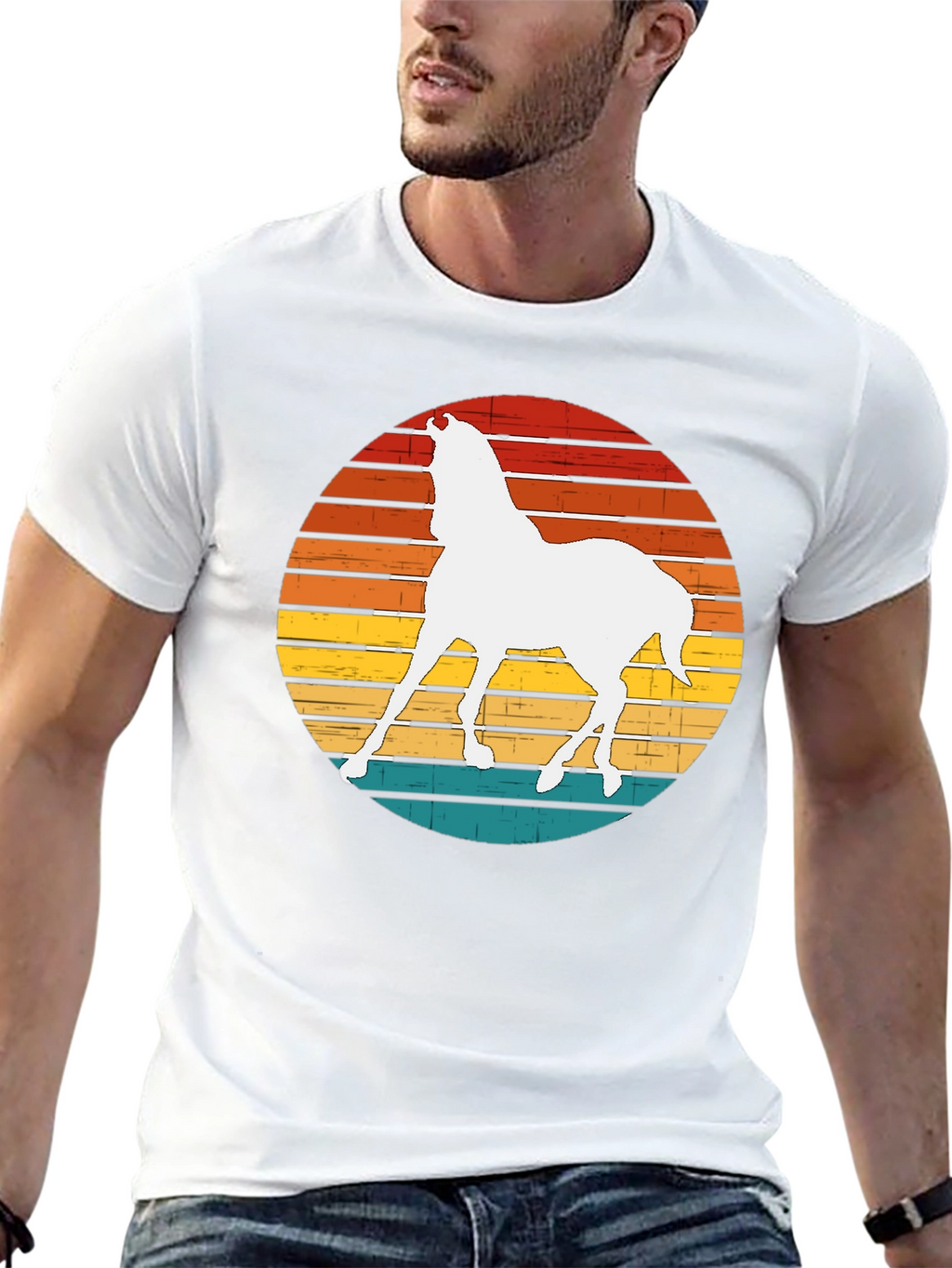 Retro Horse Graphic Tee - Stylish Comfort