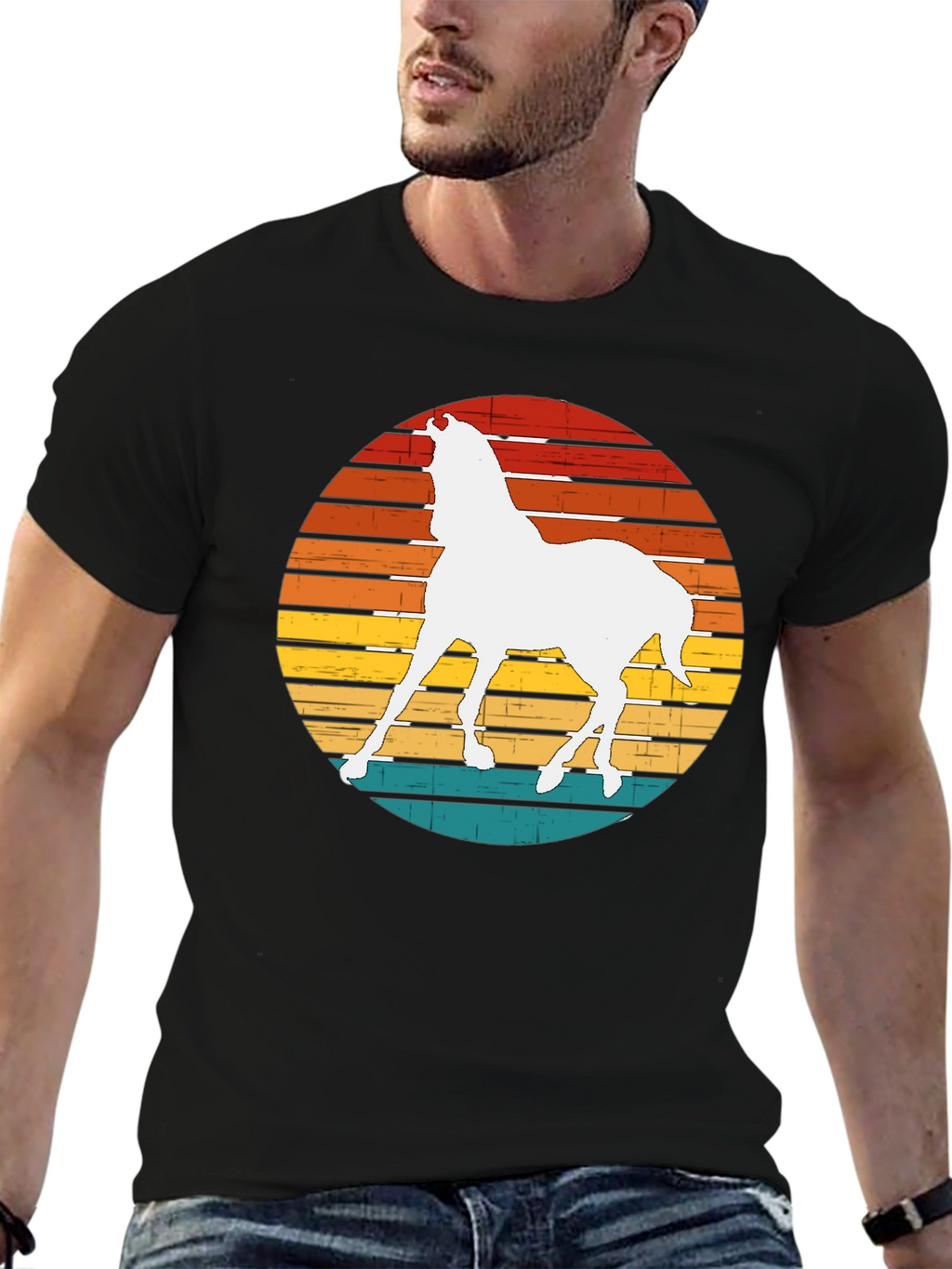 Retro Horse Graphic Tee - Stylish Comfort