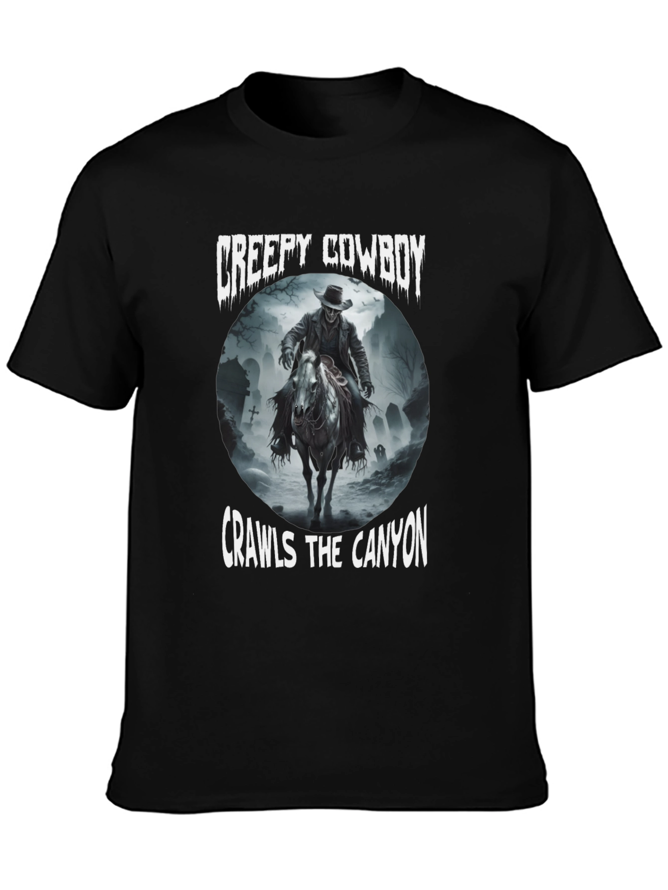 Creepy Cowboy Crawls the Canyon Graphic Tee