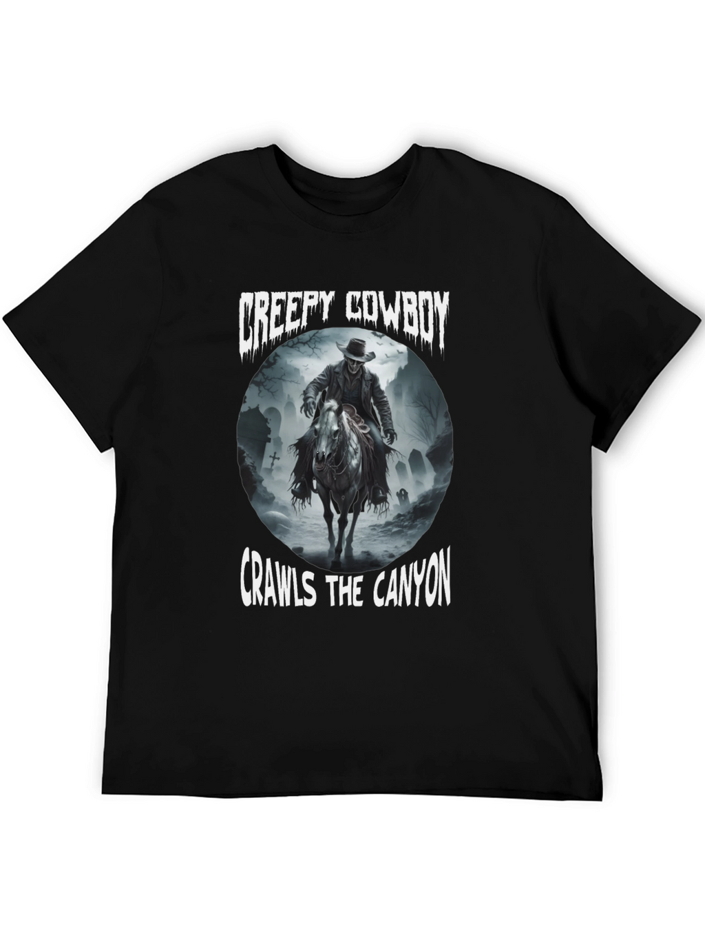 Creepy Cowboy Crawls the Canyon Graphic Tee