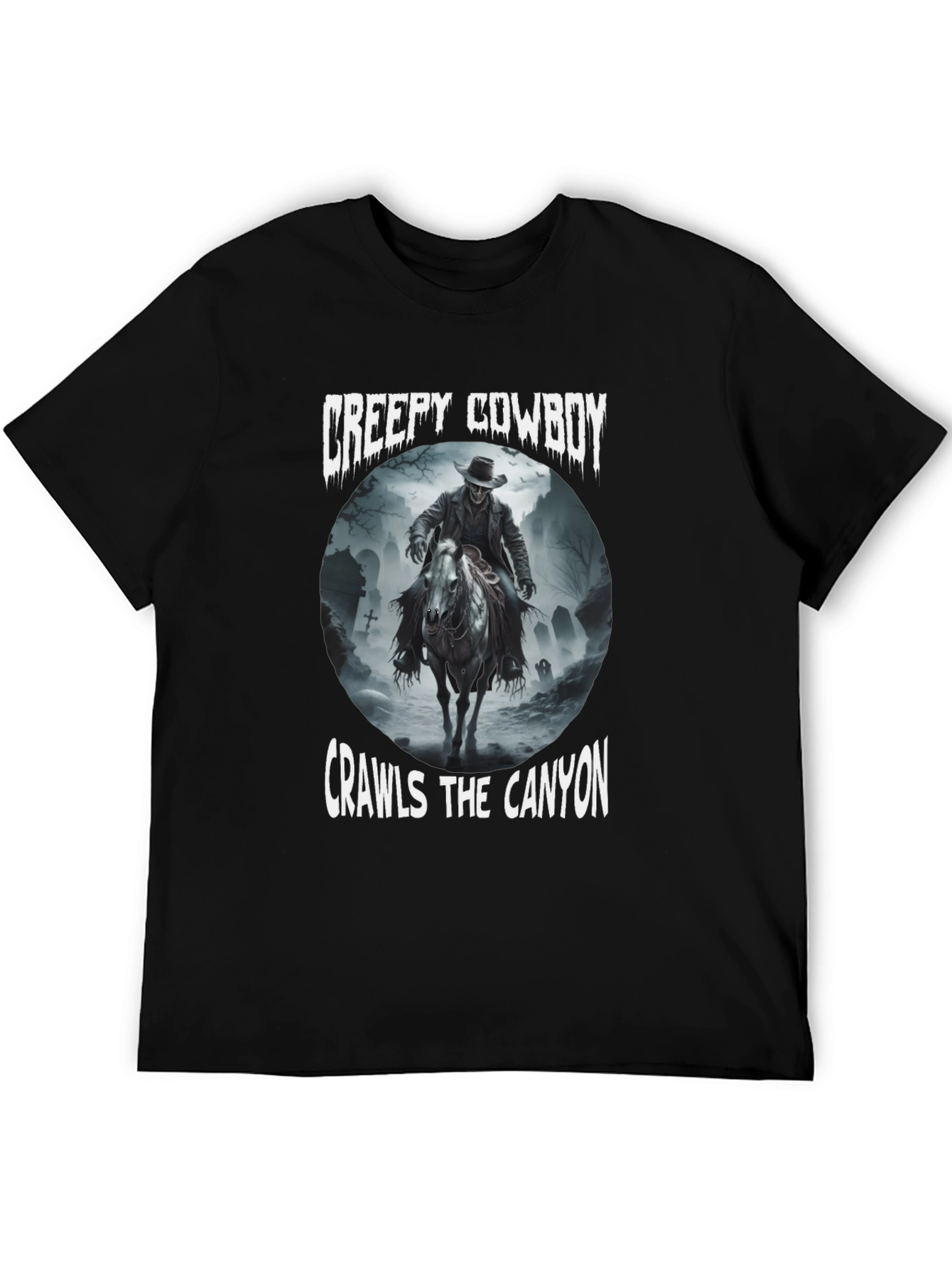 Creepy Cowboy Crawls the Canyon Graphic Tee