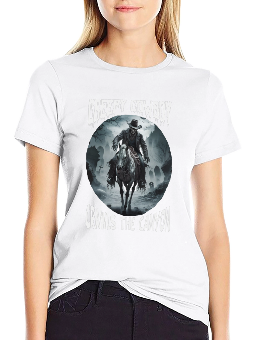 Creepy Cowboy Crawls the Canyon Graphic Tee